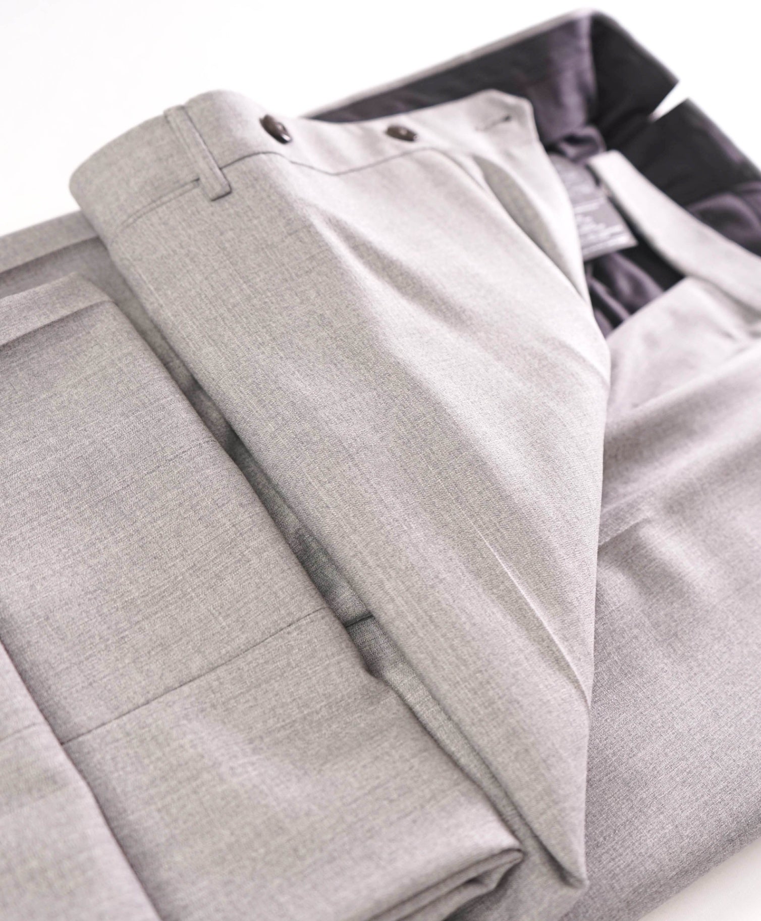 $775 ZEGNA - Light Gray High Performance "ALL SEASON" Slim Pants - 40W
