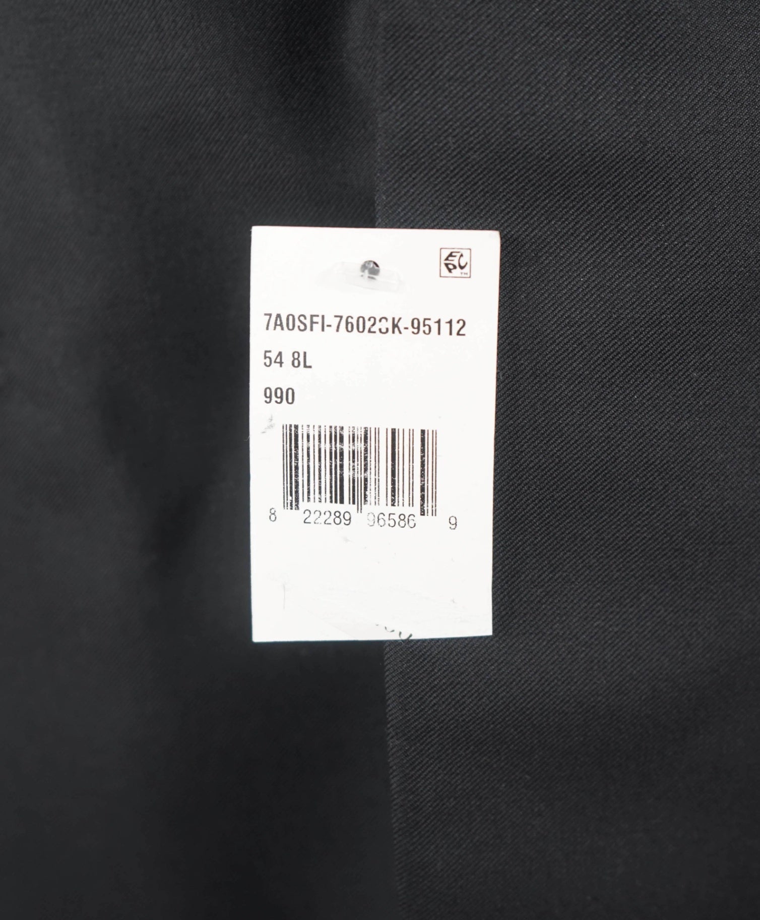 $4,595 ISAIA - "AQUASPIDER" Solid Black Wool Peak Lapel Tuxedo - 44L