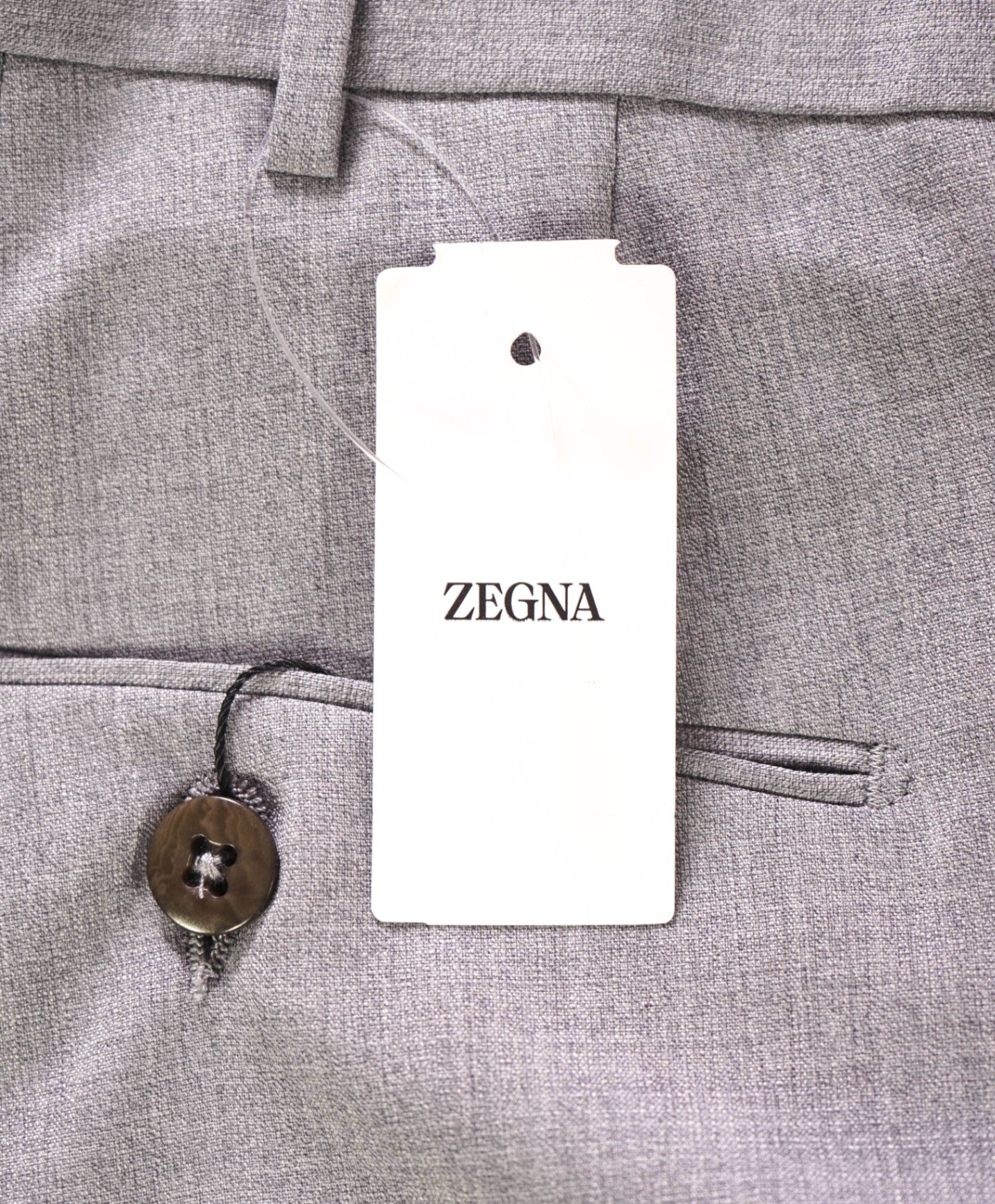 $775 ZEGNA - Light Gray High Performance "ALL SEASON" Slim Pants - 40W