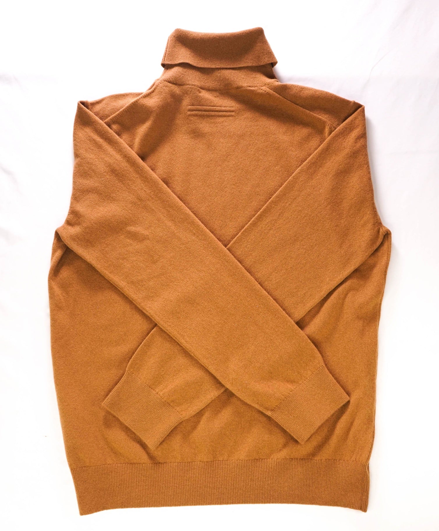 $2,290 ZEGNA - Camel PURE CASHMERE Turtleneck Sweater - XL (54EU)