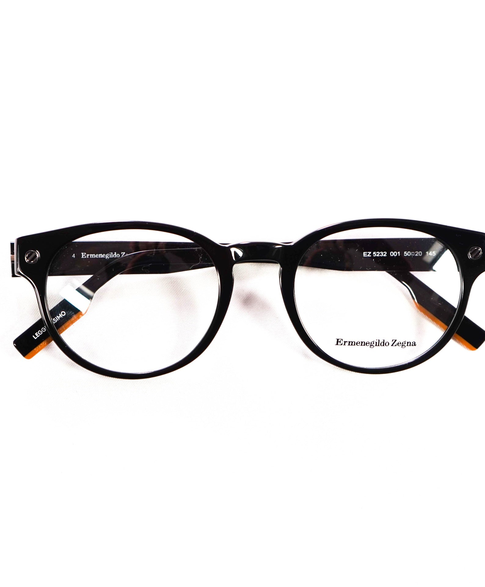 $475 ZEGNA - "LEGGERISSIMO" EZ 5232 Plastic Glasses - 50 20 145