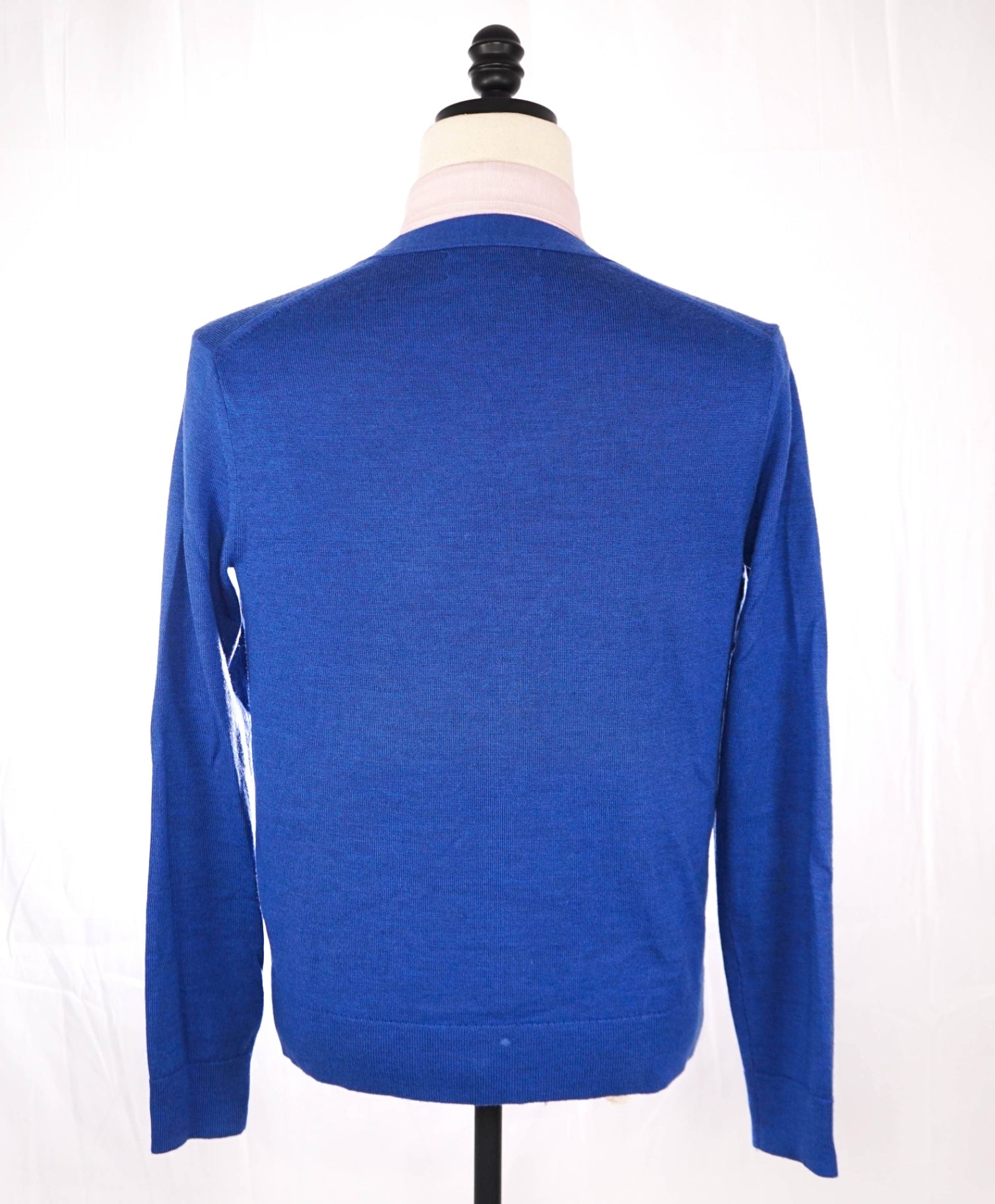 $130 BANANA REPUBLIC - Solid Blue Merino Wool Cardigan - S