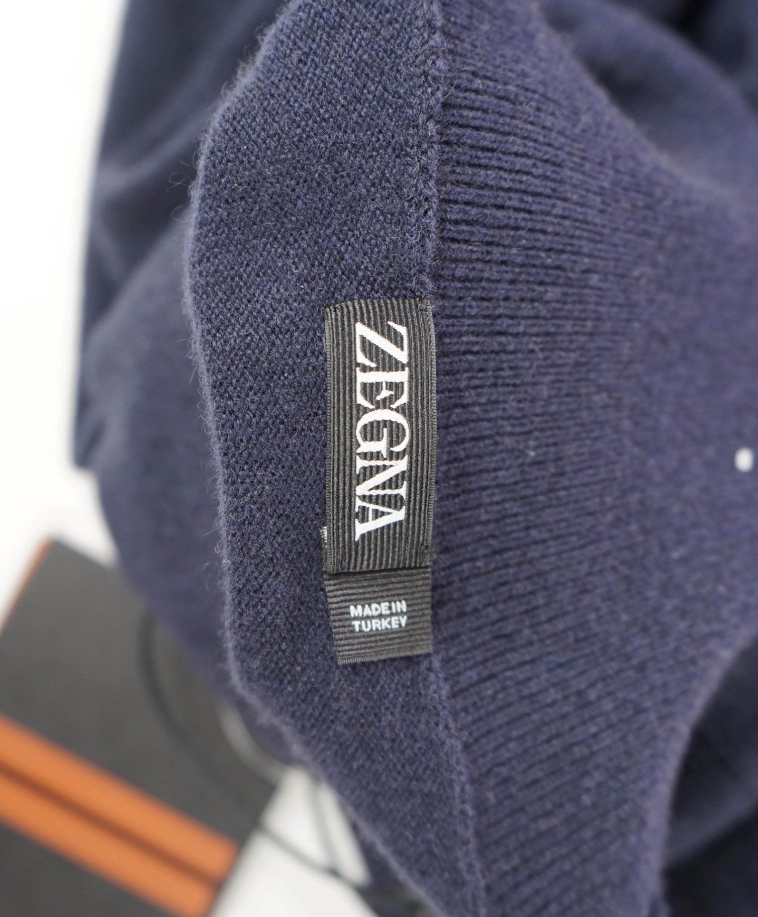 $2,290 ZEGNA - Navy PURE CASHMERE Turtleneck Sweater - XXL (56EU)