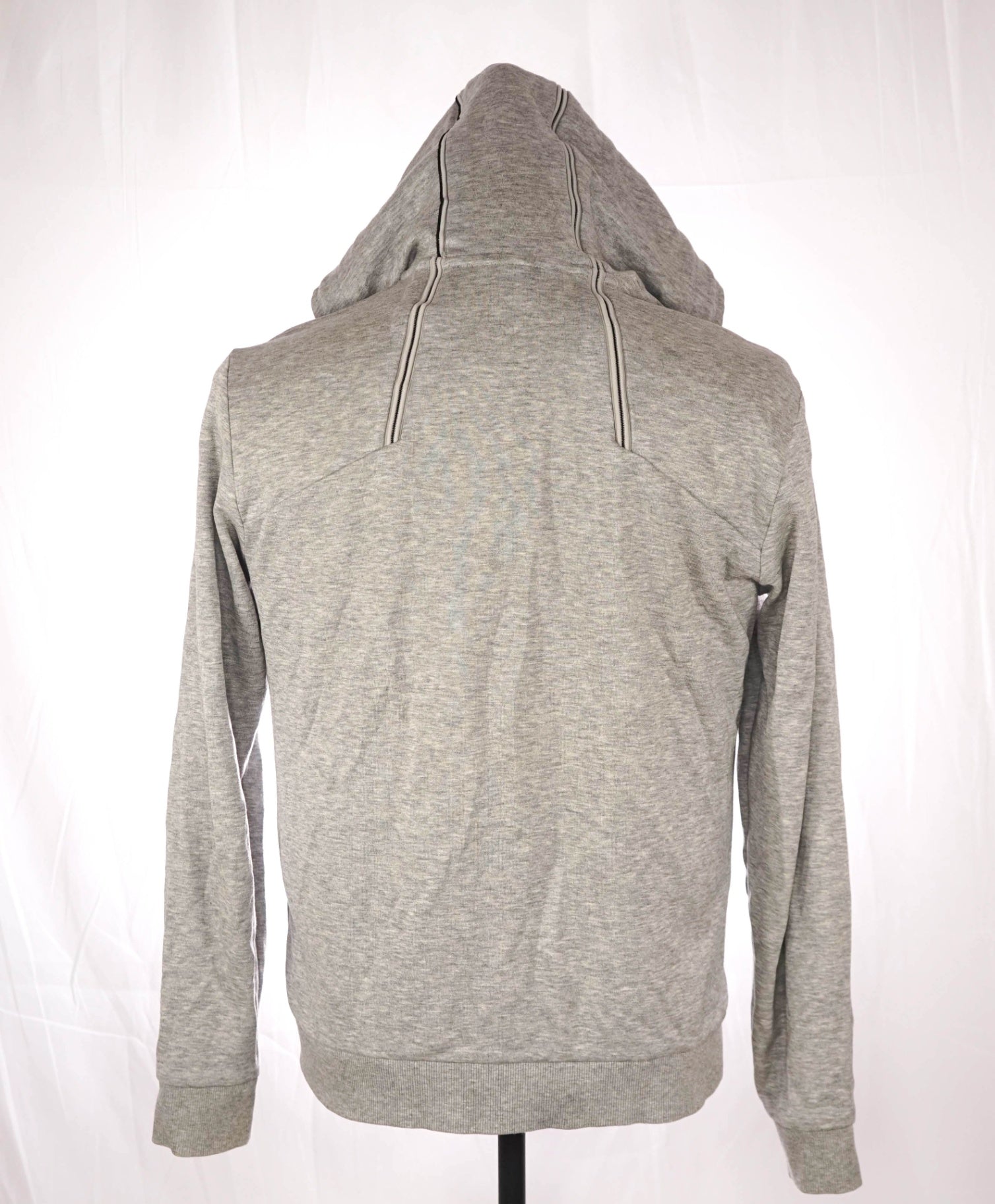 $215 Hugo BOSS - Light Gray Zip-up Hoodie - M