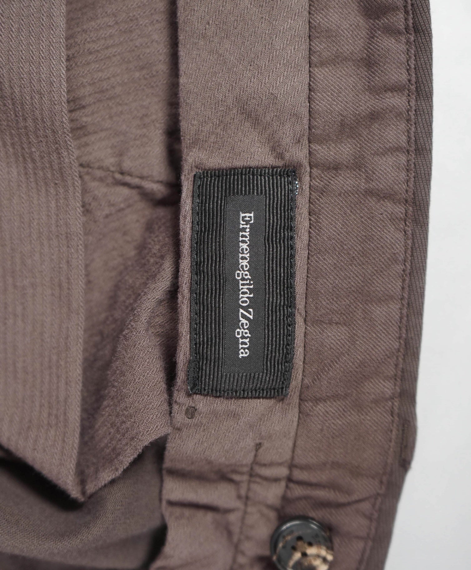 $415 ZEGNA - Dark Brown Cotton Summer Chino - 40W