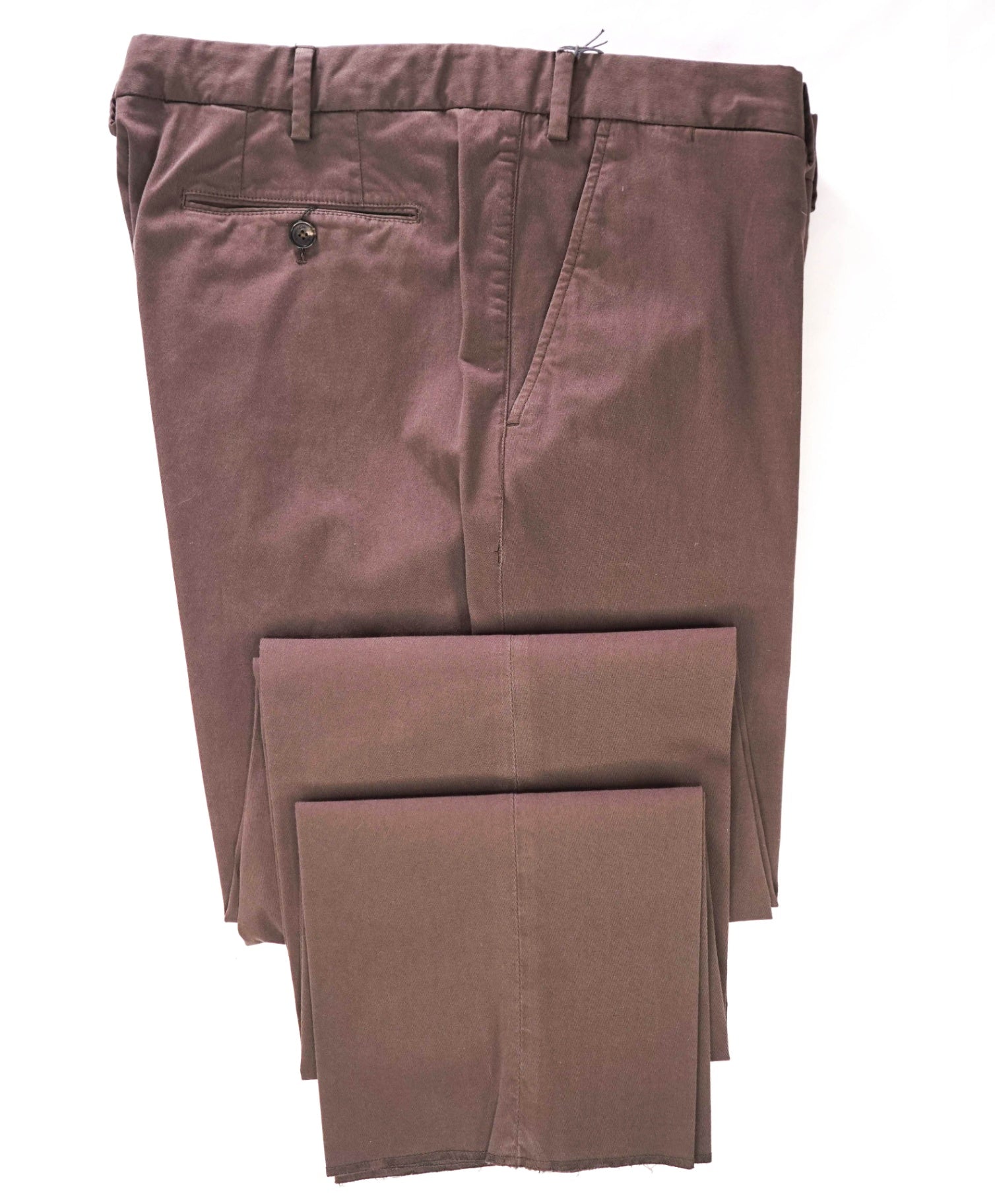 $415 ZEGNA - Dark Brown Cotton Summer Chino - 40W