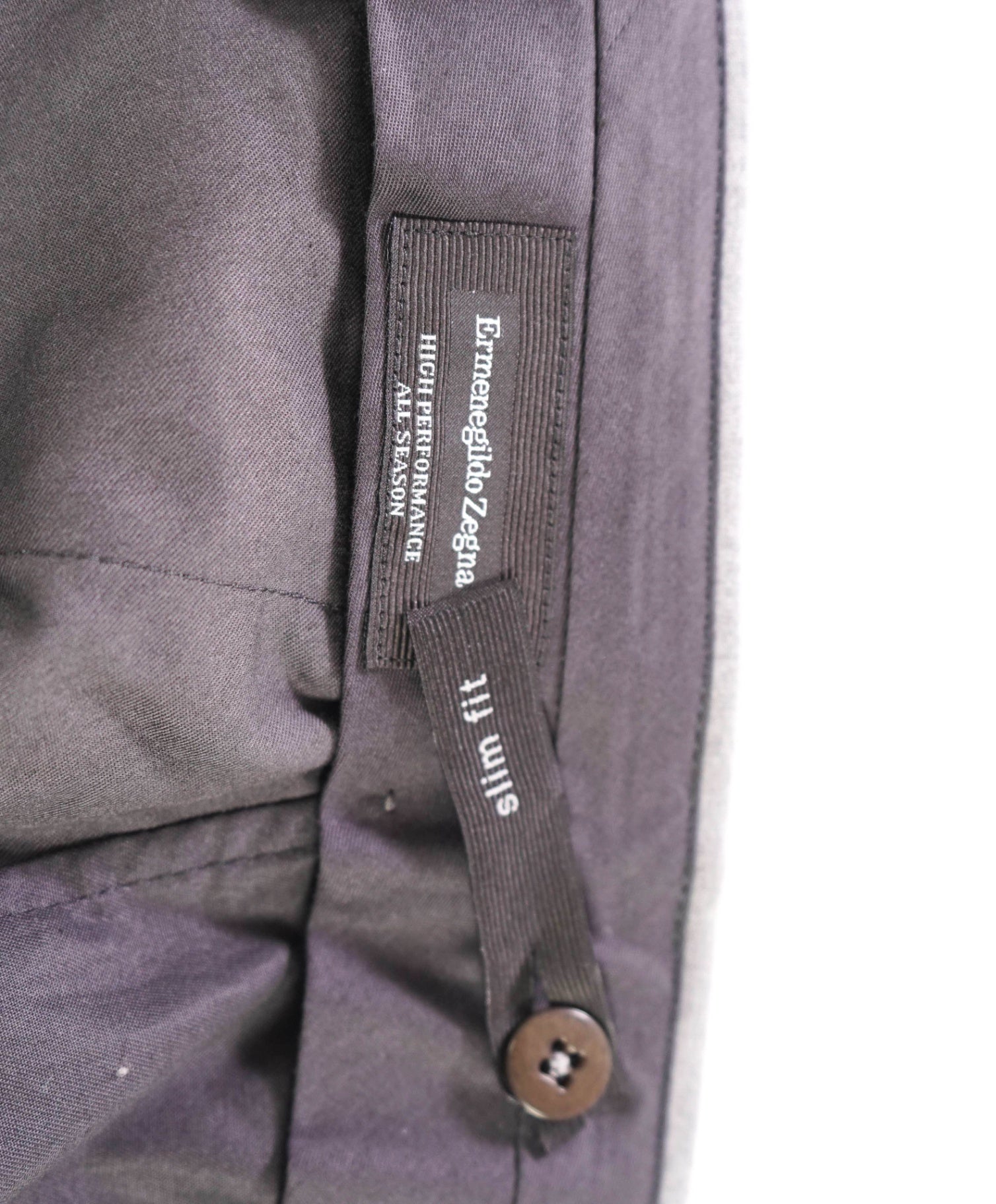 $775 ZEGNA - Light Gray High Performance "ALL SEASON" Slim Pants - 40W