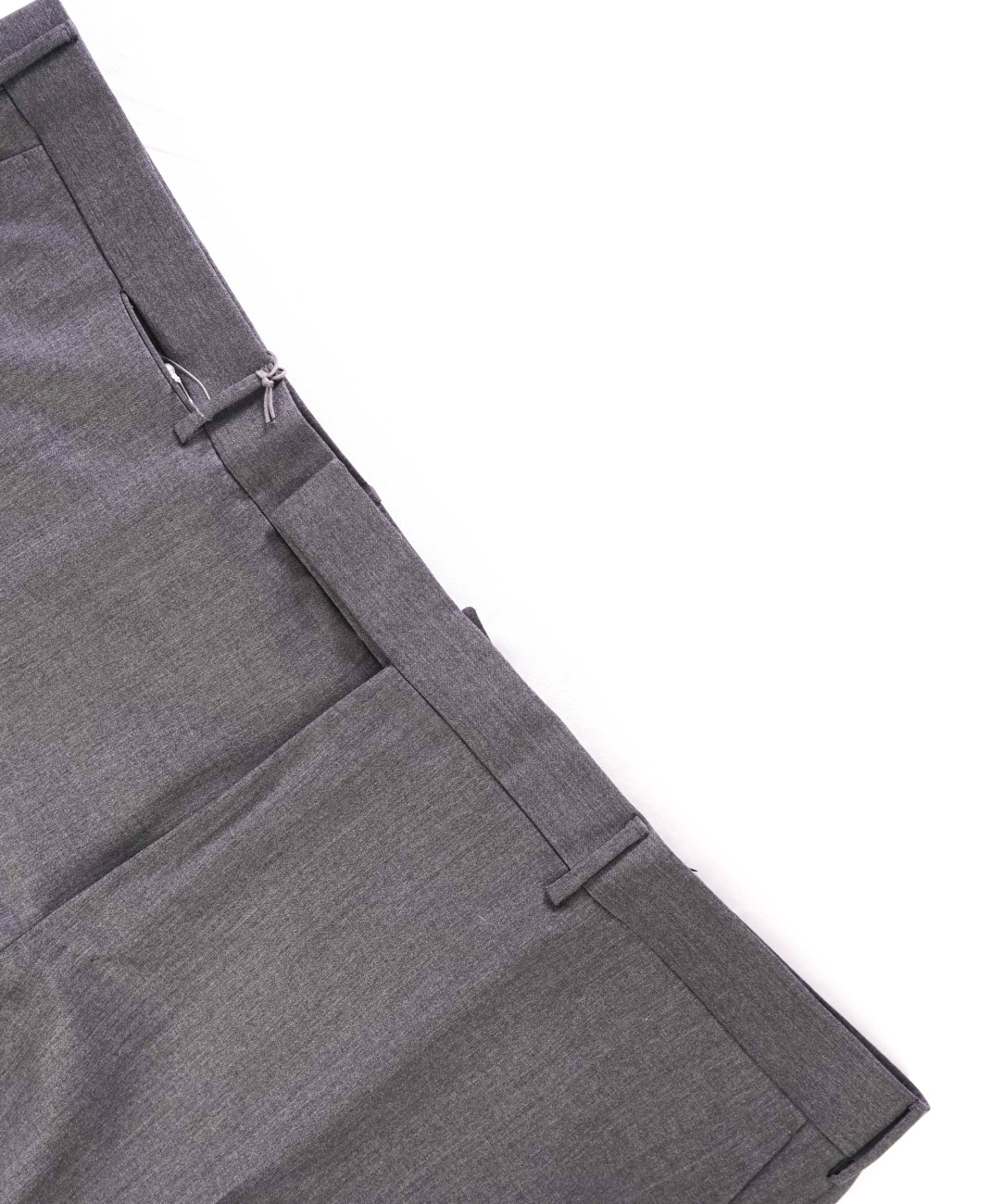 $895 ZEGNA - Solid Gray "MICRONSPHERE" Wool Pants - 44W