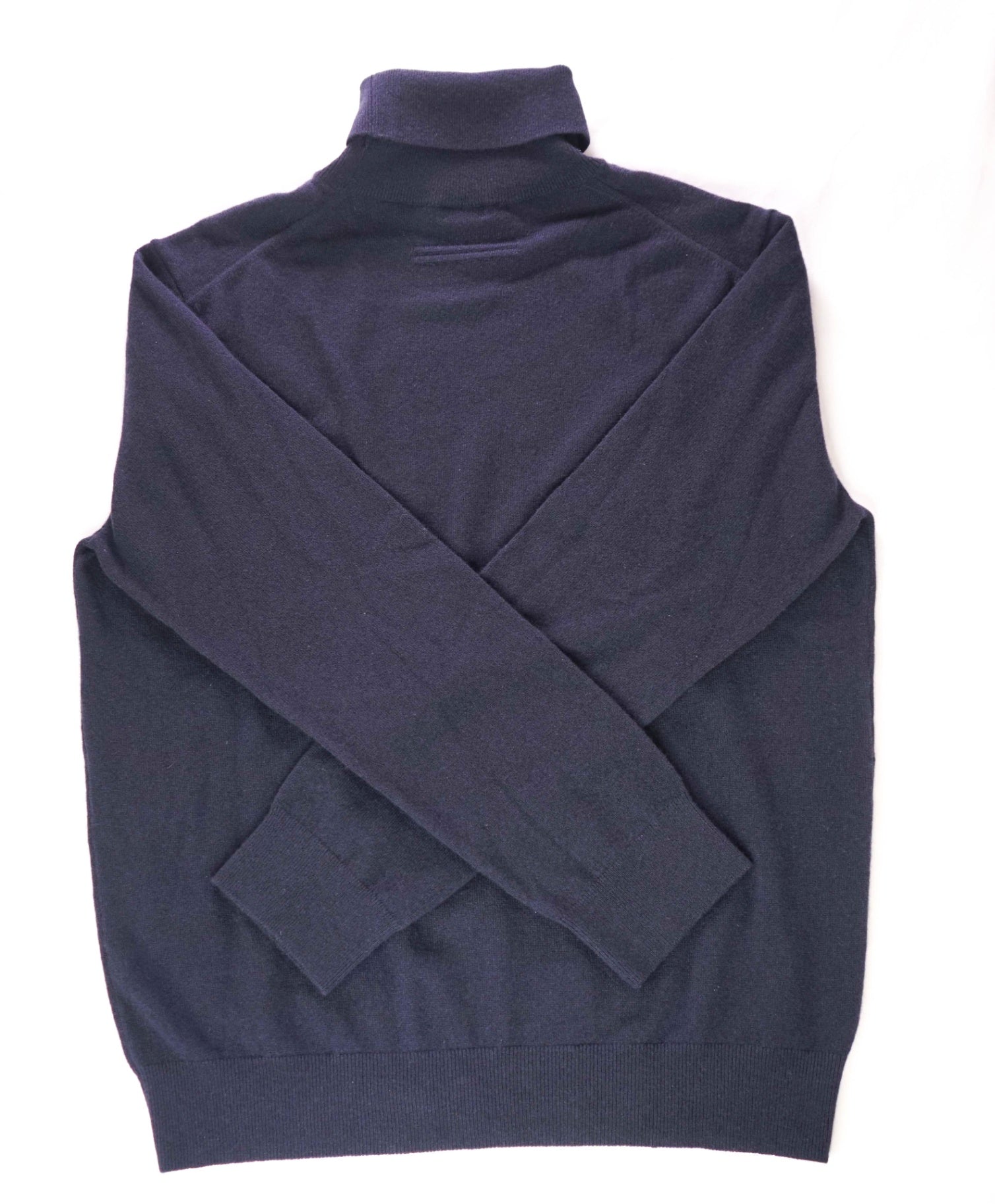 $2,290 ZEGNA - Navy PURE CASHMERE Turtleneck Sweater - XXL (56EU)