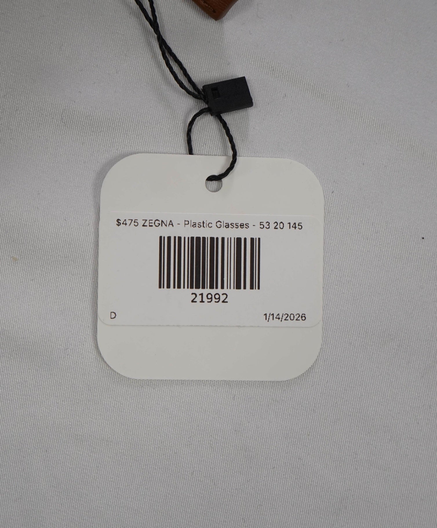 $475 ZEGNA - Plastic Glasses EZ 5188 - 53 20 145