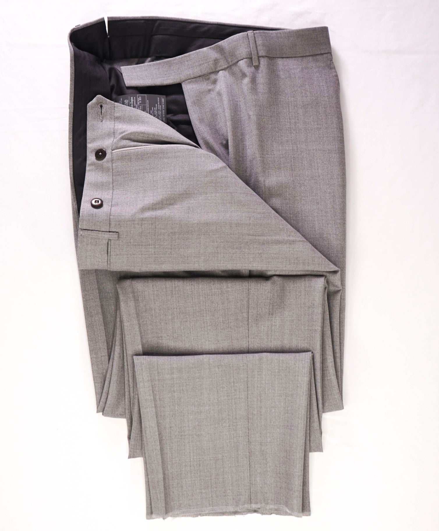 $775 ZEGNA - Light Gray High Performance "ALL SEASON" Slim Pants - 40W