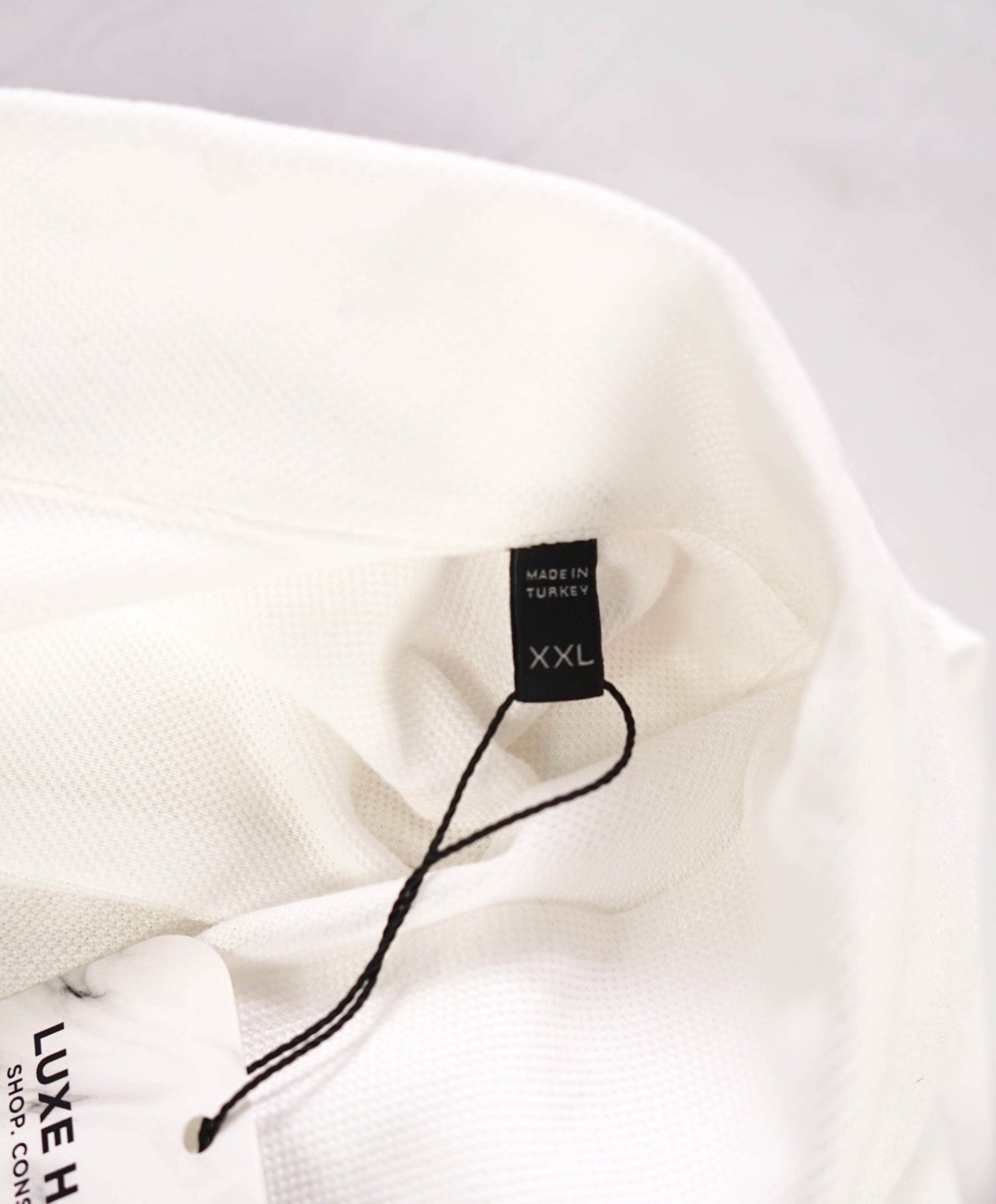 $690 ZEGNA - White Cotton Pique Knit Shirt - XXL