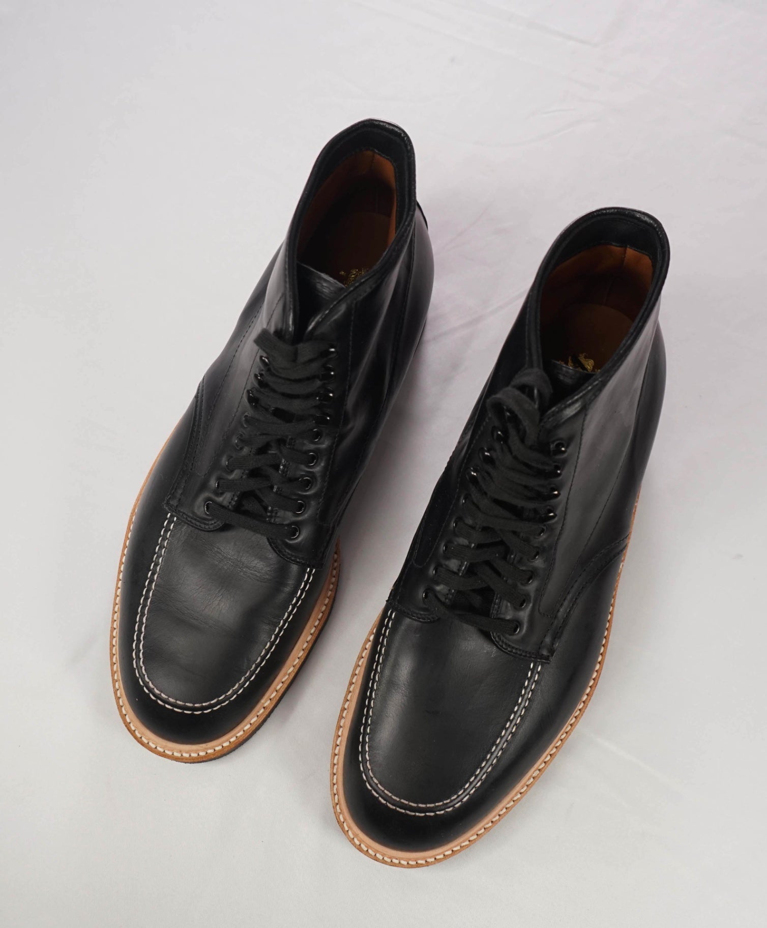 $702 ALDEN - "401 INDY BOOT" Black Leather Boot - 10 E