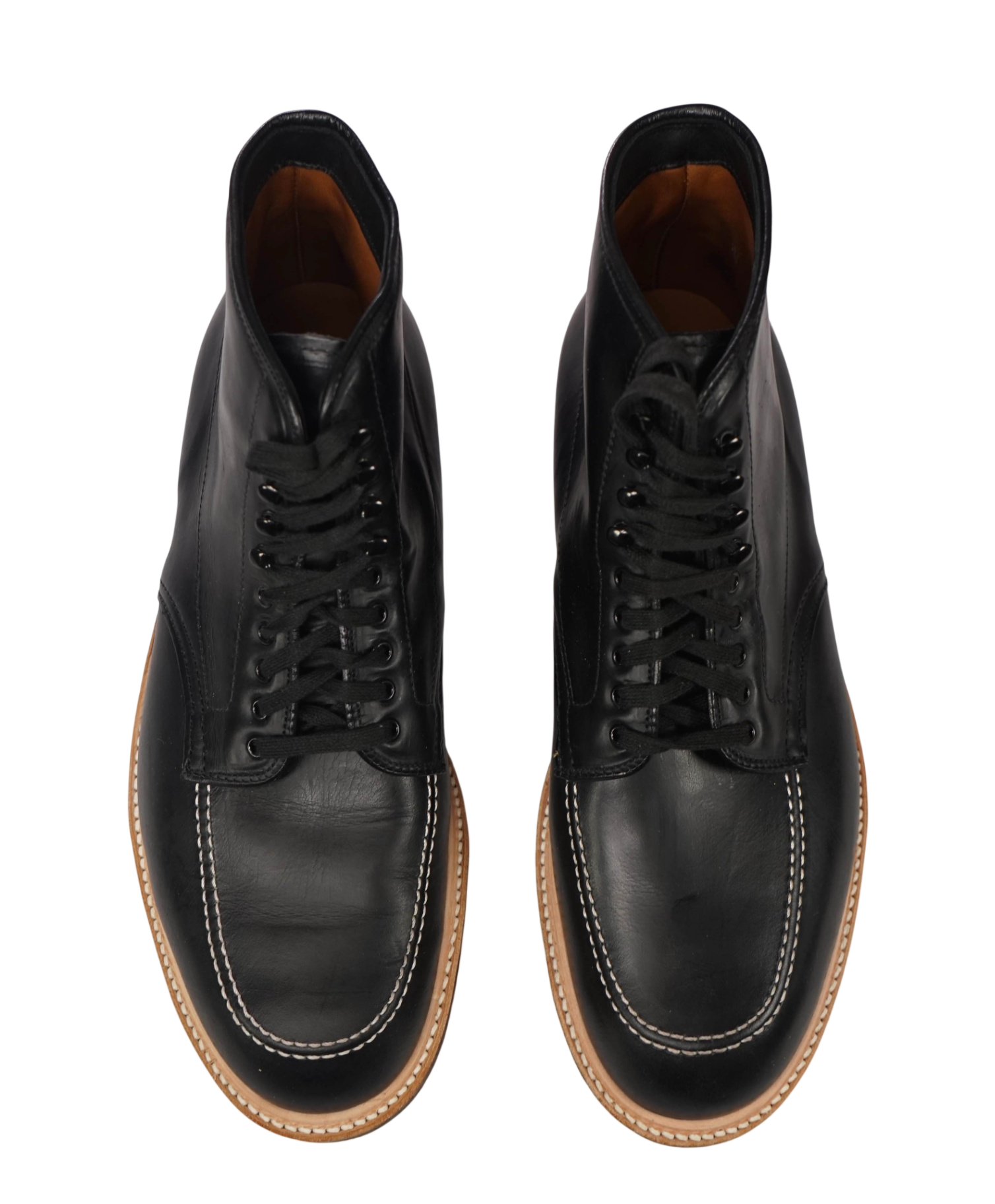 $702 ALDEN - "401 INDY BOOT" Black Leather Boot - 10 E