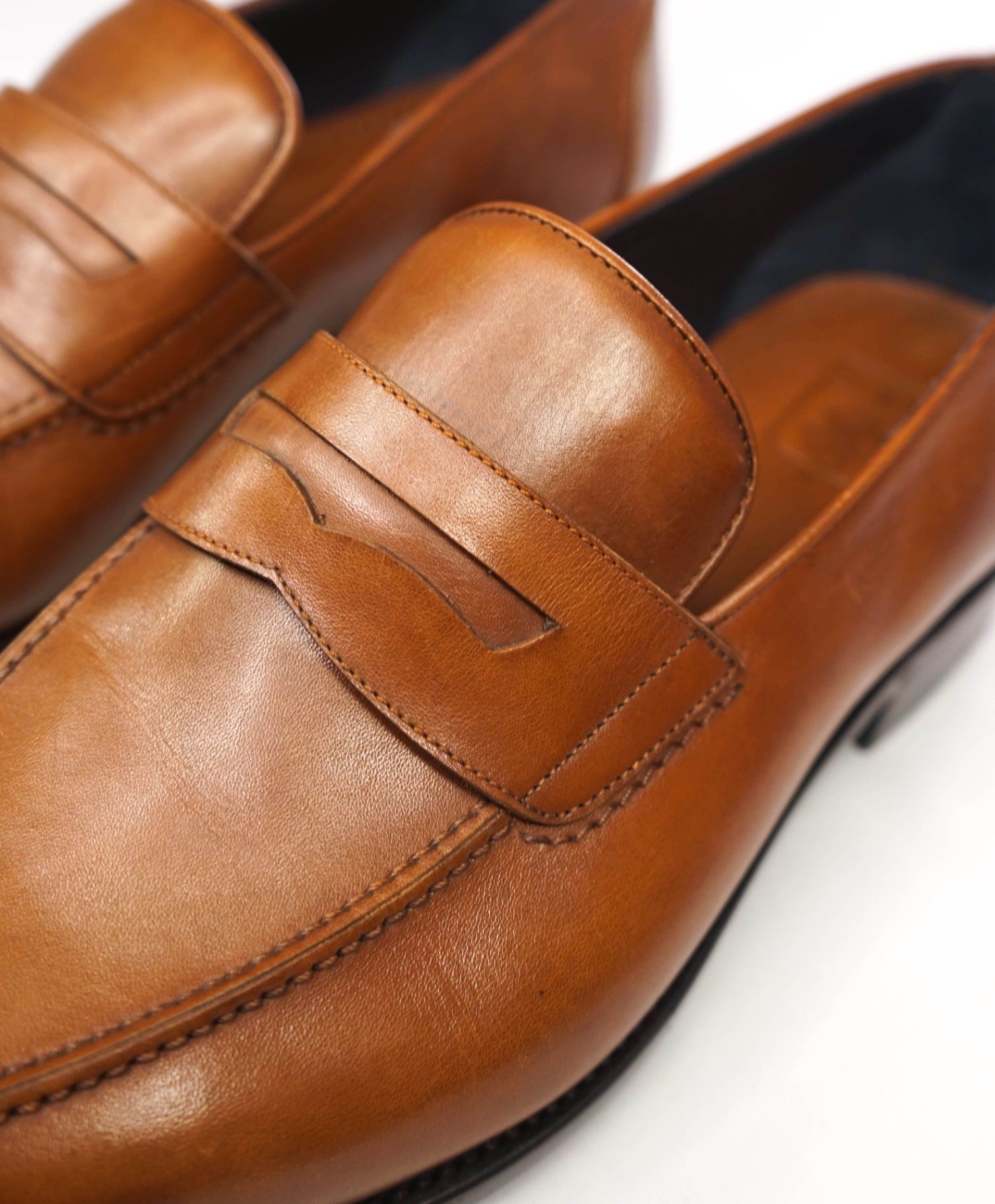 $1,590 ZEGNA PREMIUM - Brown GOODYEAR Leather Loafers - US 9 (8UK)