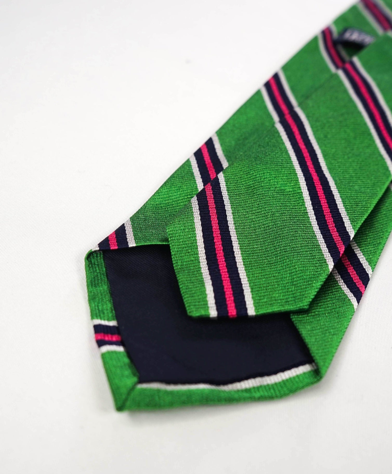 $125 POLO RALPH LAUREN - Green Multi Striped Silk Preppy - 3" Tie