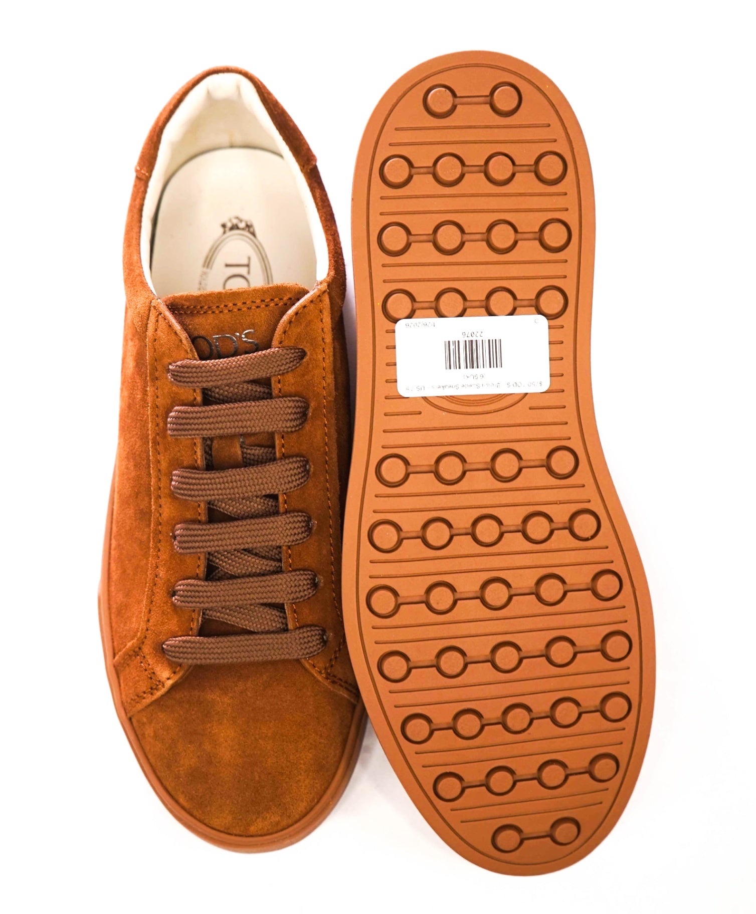 $750 TOD'S - Brown Suede Sneakers - US 7.5 (6.5UK)