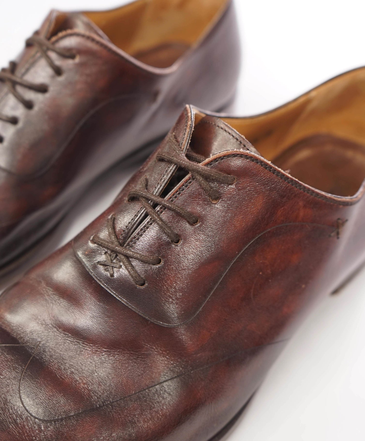 $645 MAGNANNI - Brown Leather Wingtip Oxfords - 9.5 M
