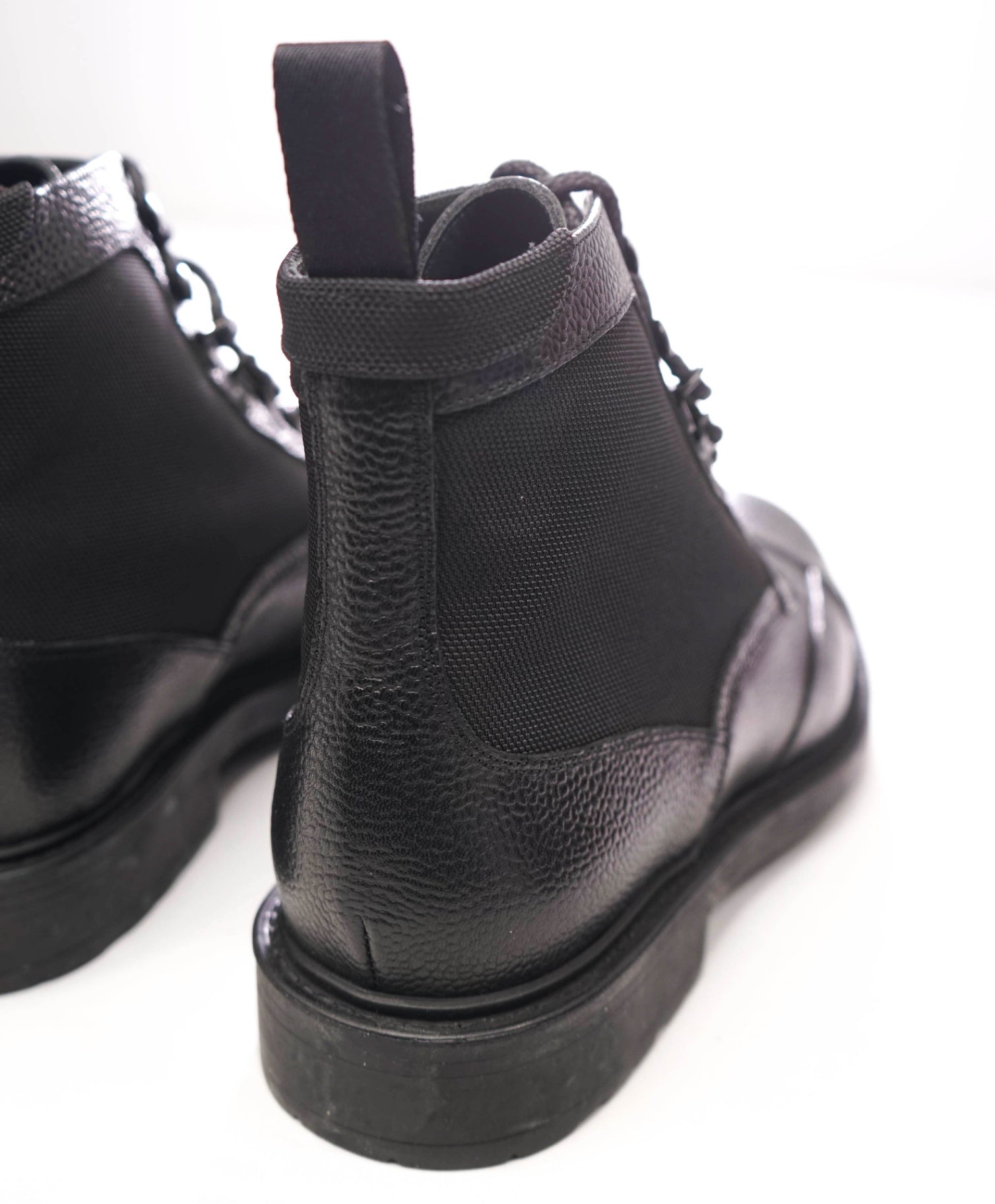 $1,035 CANALI - Black Pebble Leather Ankle Boot - US 11 (44EU)