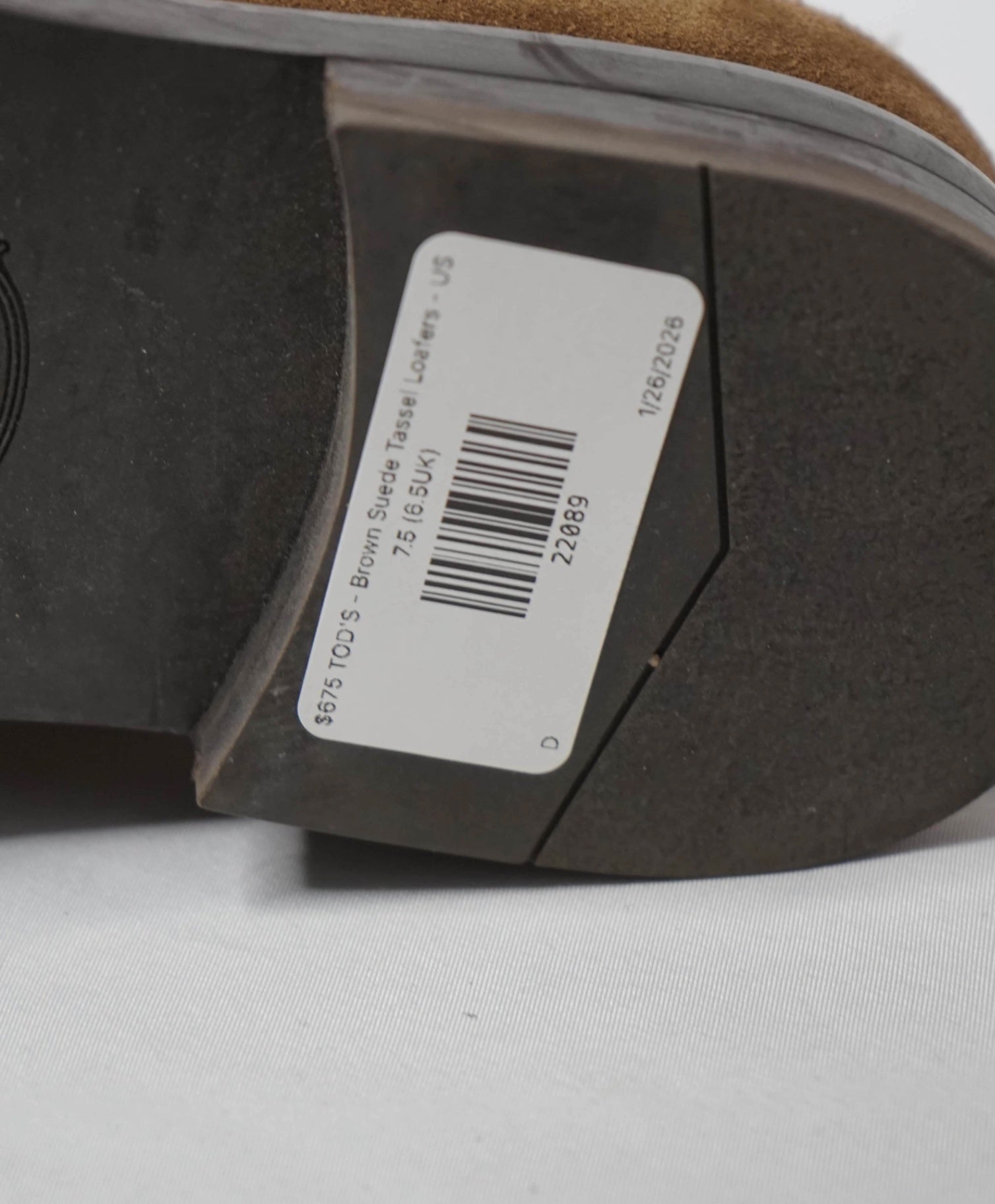 $675 TOD'S - Brown Suede Tassel Loafers - US 7.5 (6.5UK)