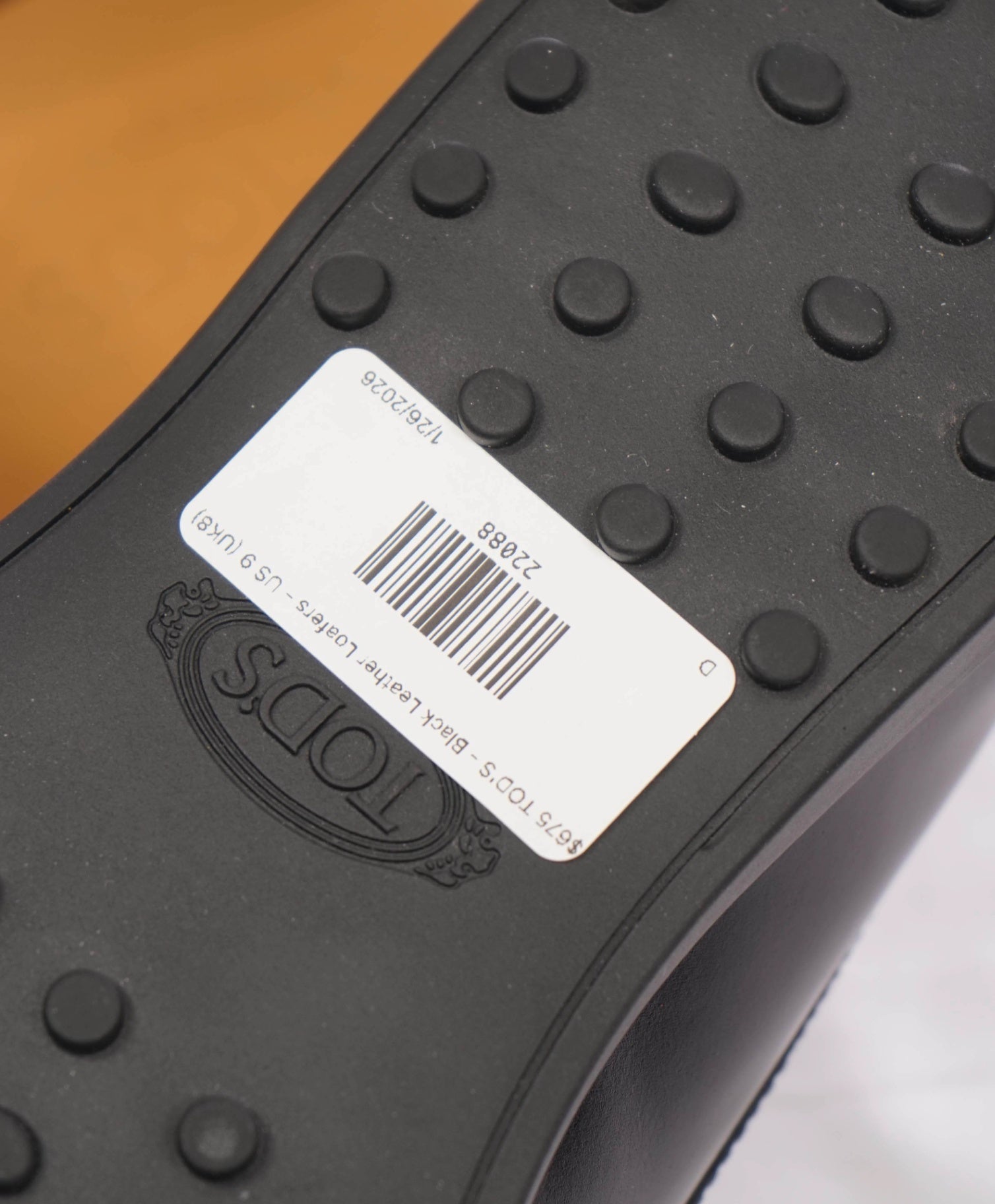 $775 TOD'S - Black Leather Penny Loafers - US 9 (UK8)