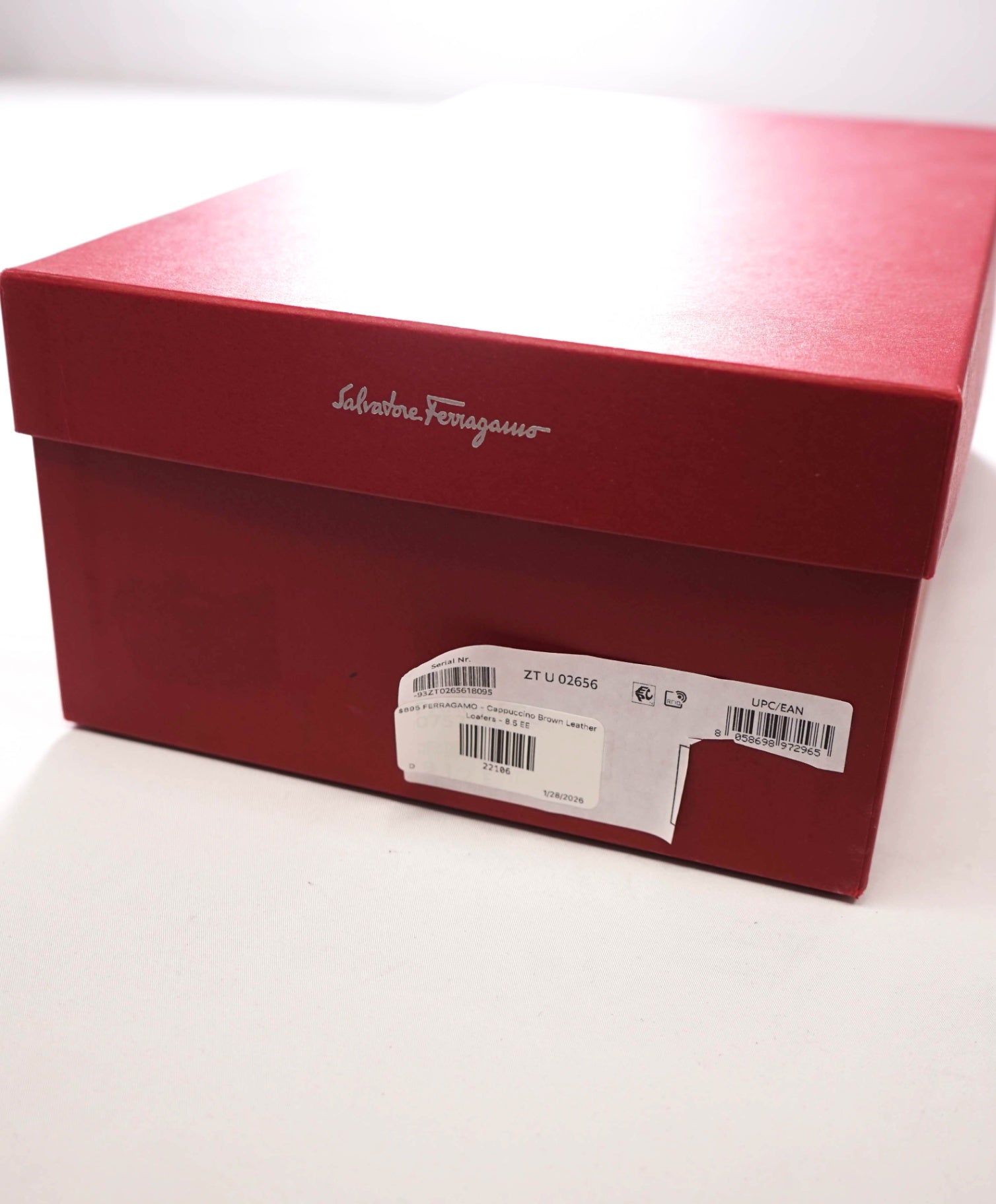 $895 SALVATORE FERRAGAMO - “GOYA" Brown Gancini Loafers - 8.5 EE
