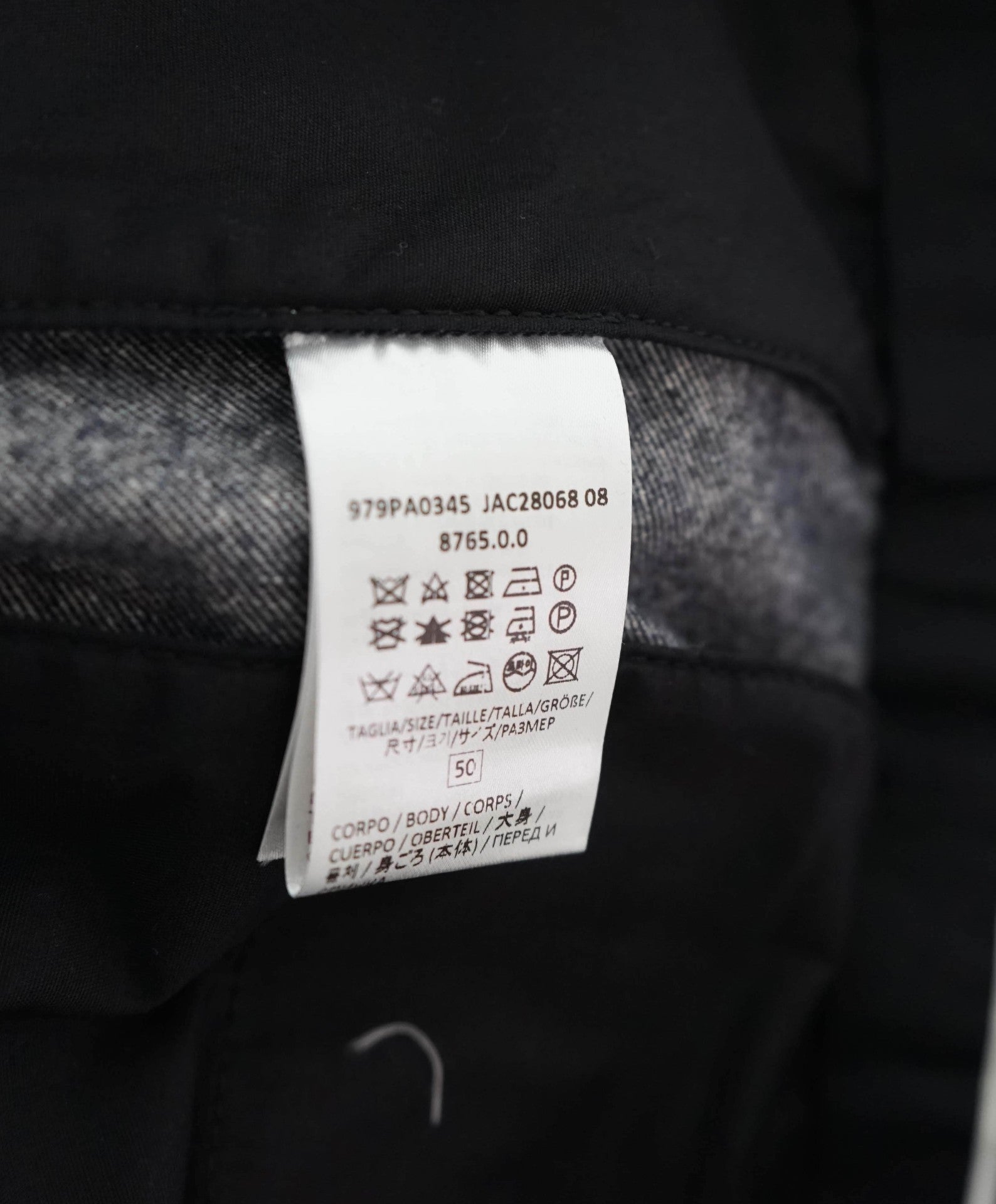 $395 ELEVENTY - Navy Cotton/Wool Denim Dress Pants - 34W