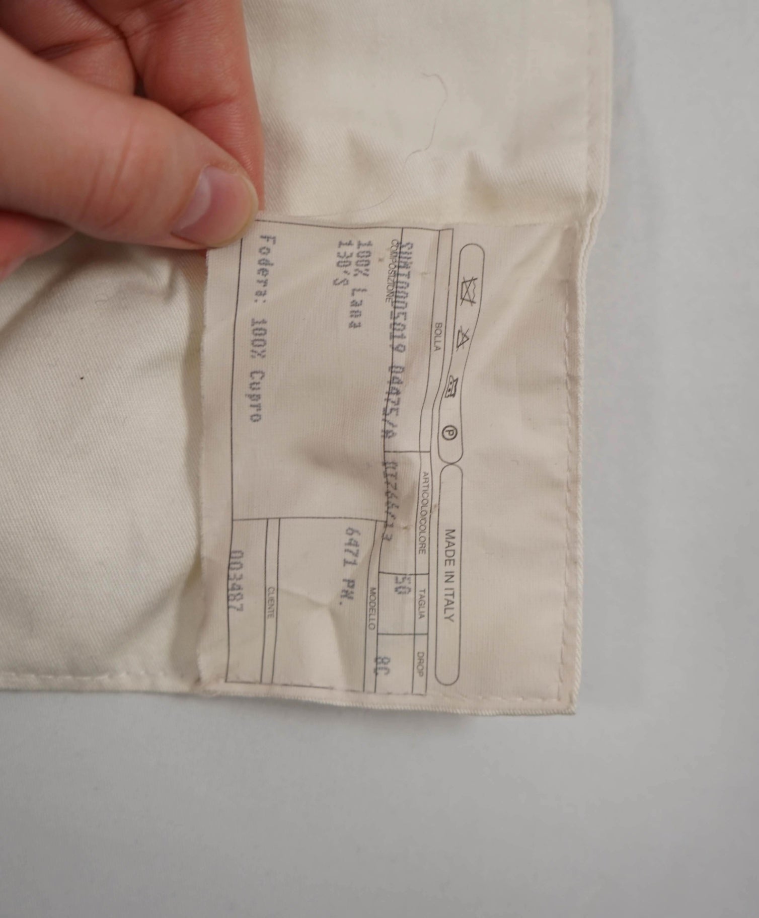 $1,250 ISAIA - Navy Blue Chalk Stripe 130's Wool Extended Tabs Pants - 36W