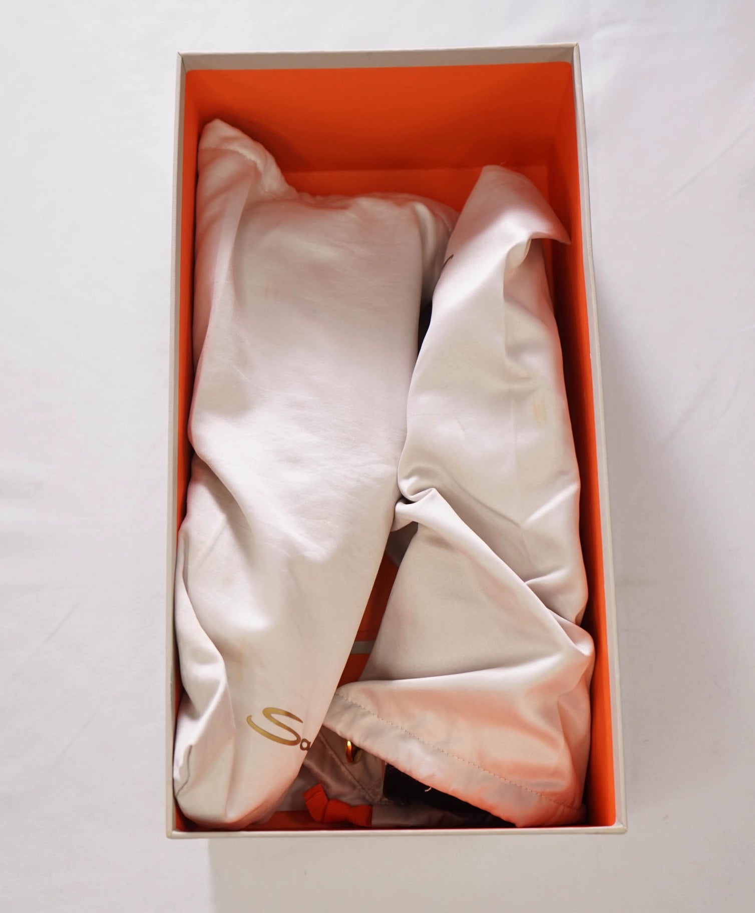 $830 SANTONI - Blue Leather Penny Loafers W TREES - US 9.5 (UK8.5)