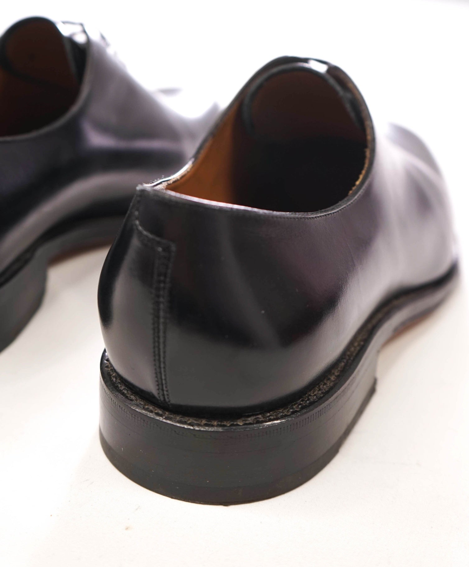 $1,395 FERRAGAMO - Black "Carmelo" "TRAMEZZA" Oxfords - 10.5 EE