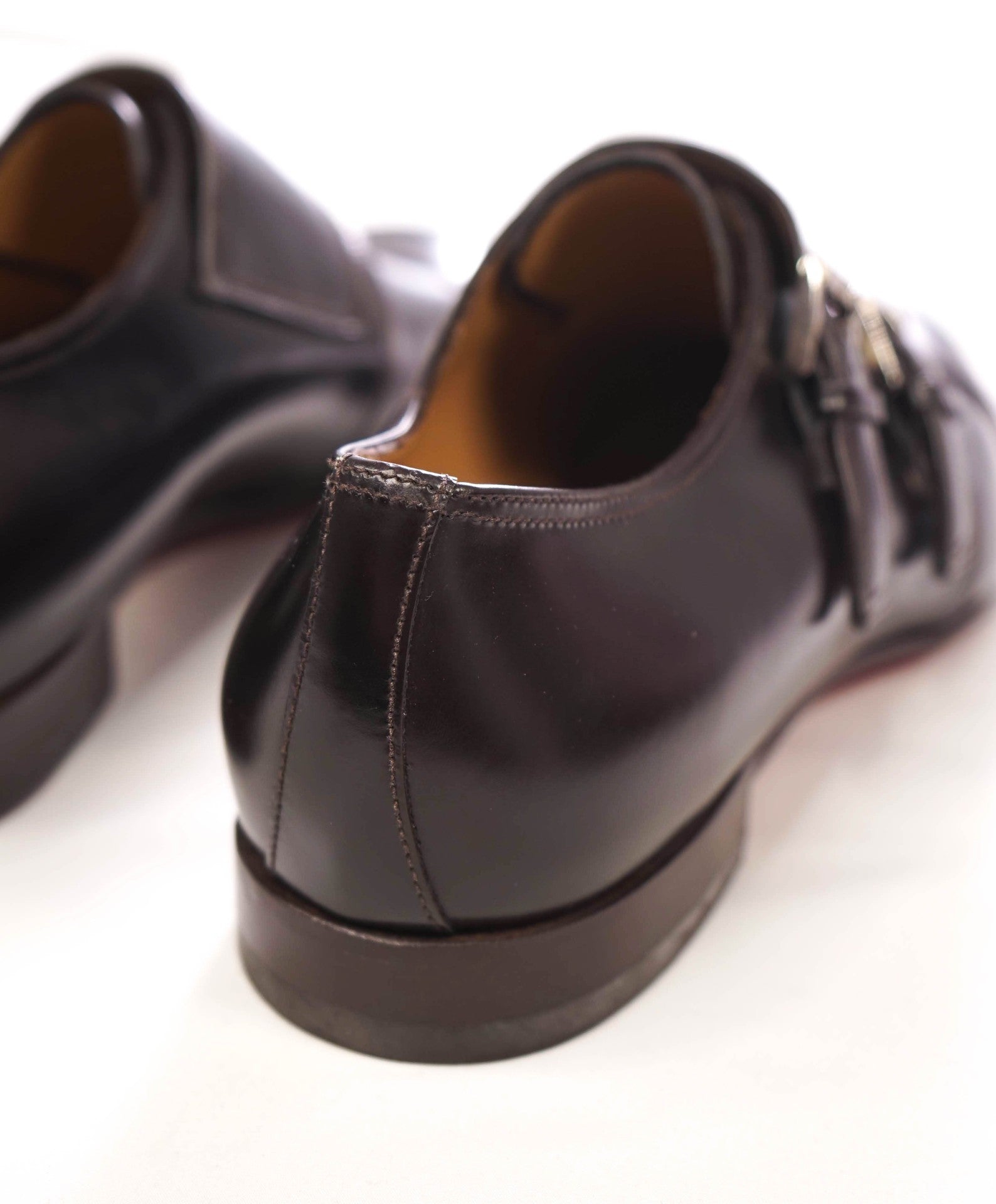 $1,150 CHRISTIAN LOUBOUTIN - *MORTIMER* Dark Brown Double Monk Loafers - US 9 (42EU)