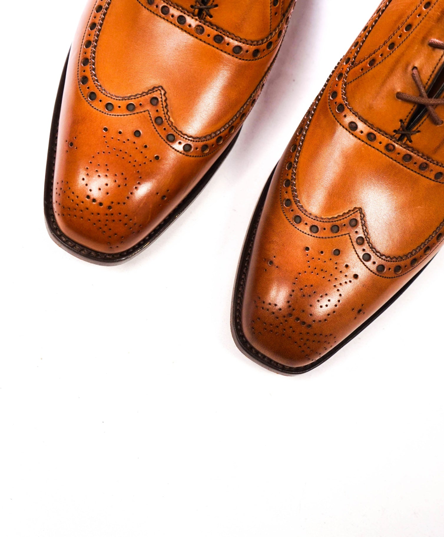 $875 BARKER BLACK - Brown Leather "ARCHDALE" Oxfords - US 12 (UK11)