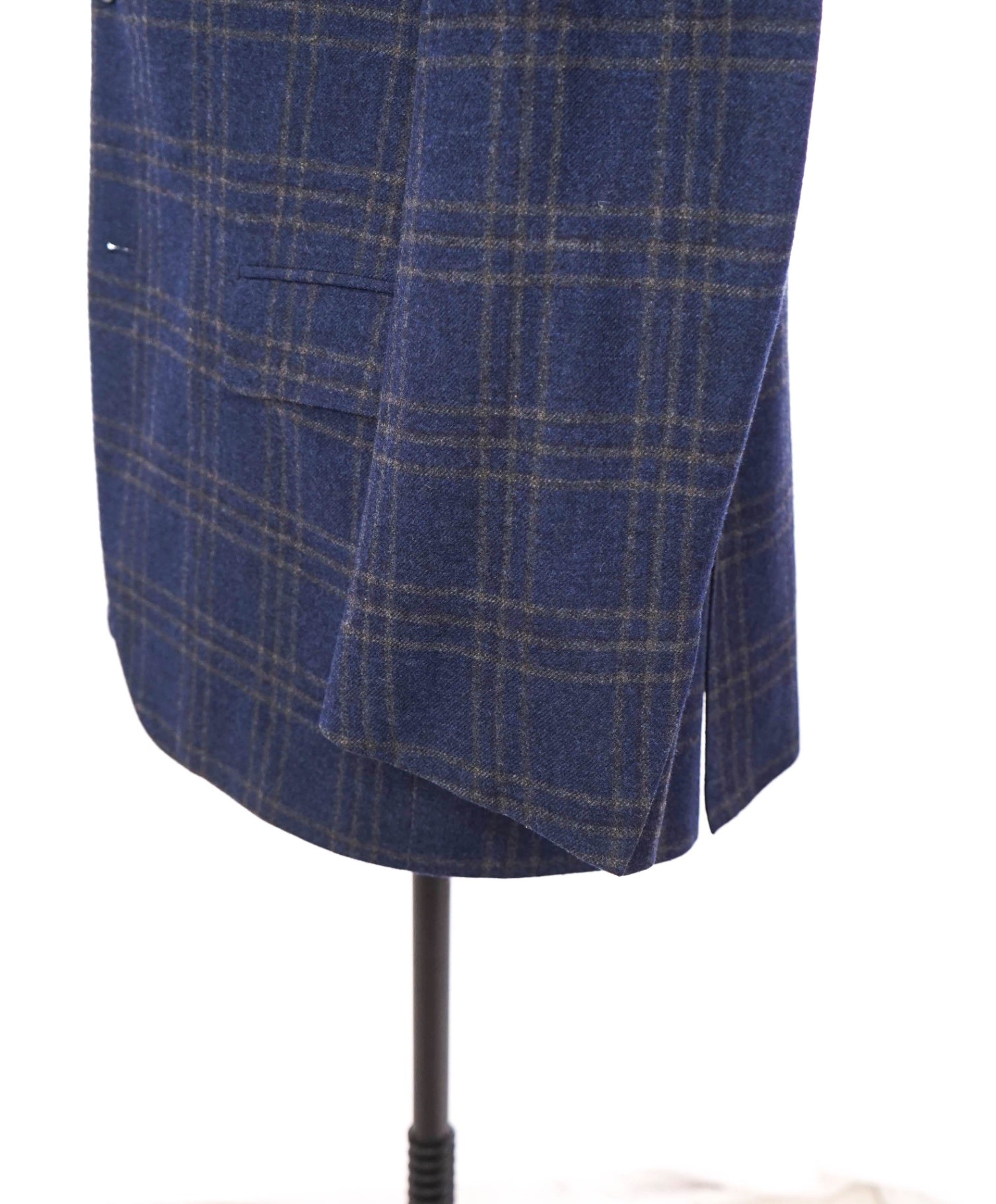 $3,695 ZEGNA - Navy Blue Plaid TROFEO Cashmere/Wool Blazer - 44L