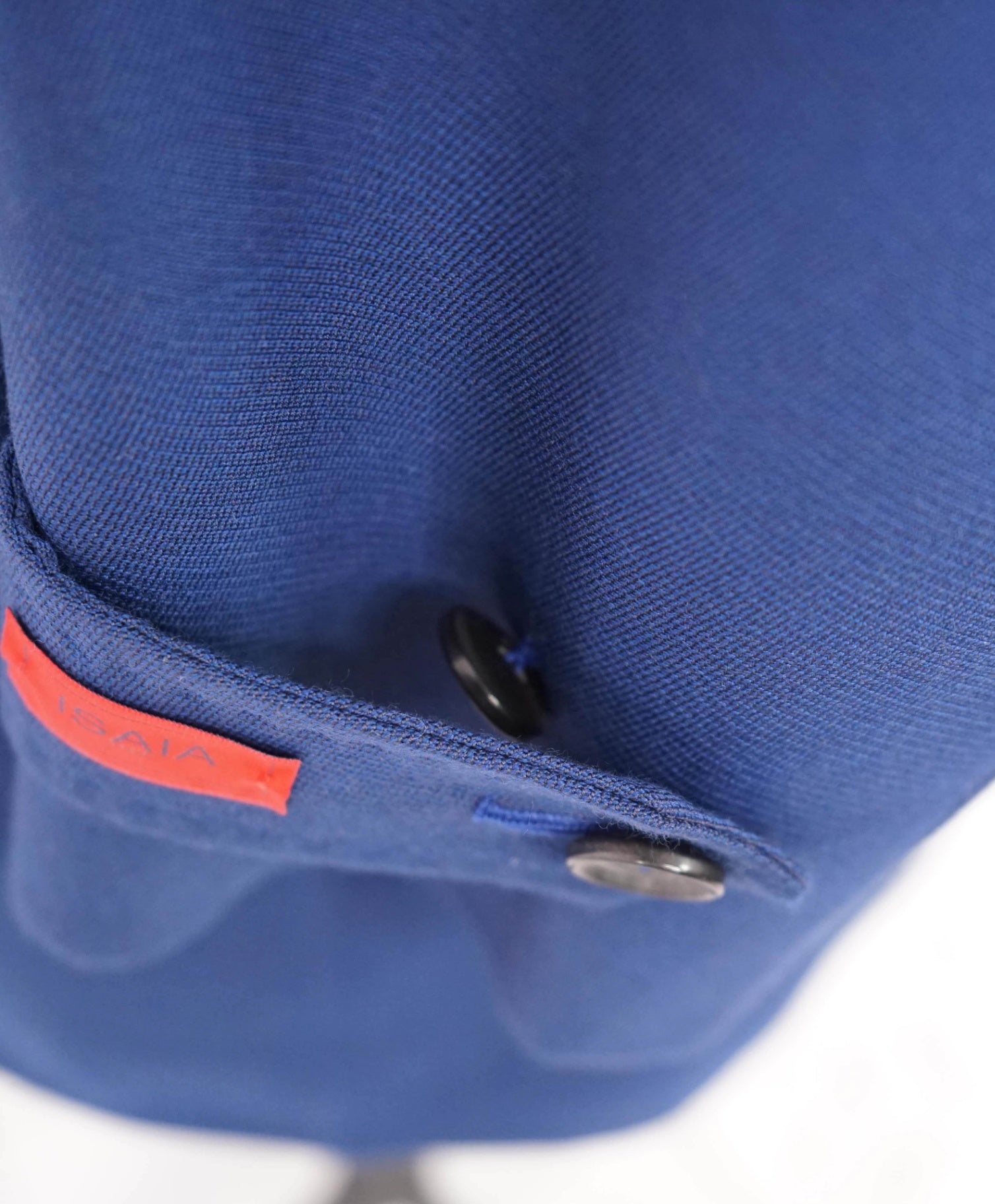 $3,995 ISAIA - Wool/ 43% Cashmere Solid Blue Overcoat - 50R (60EU)