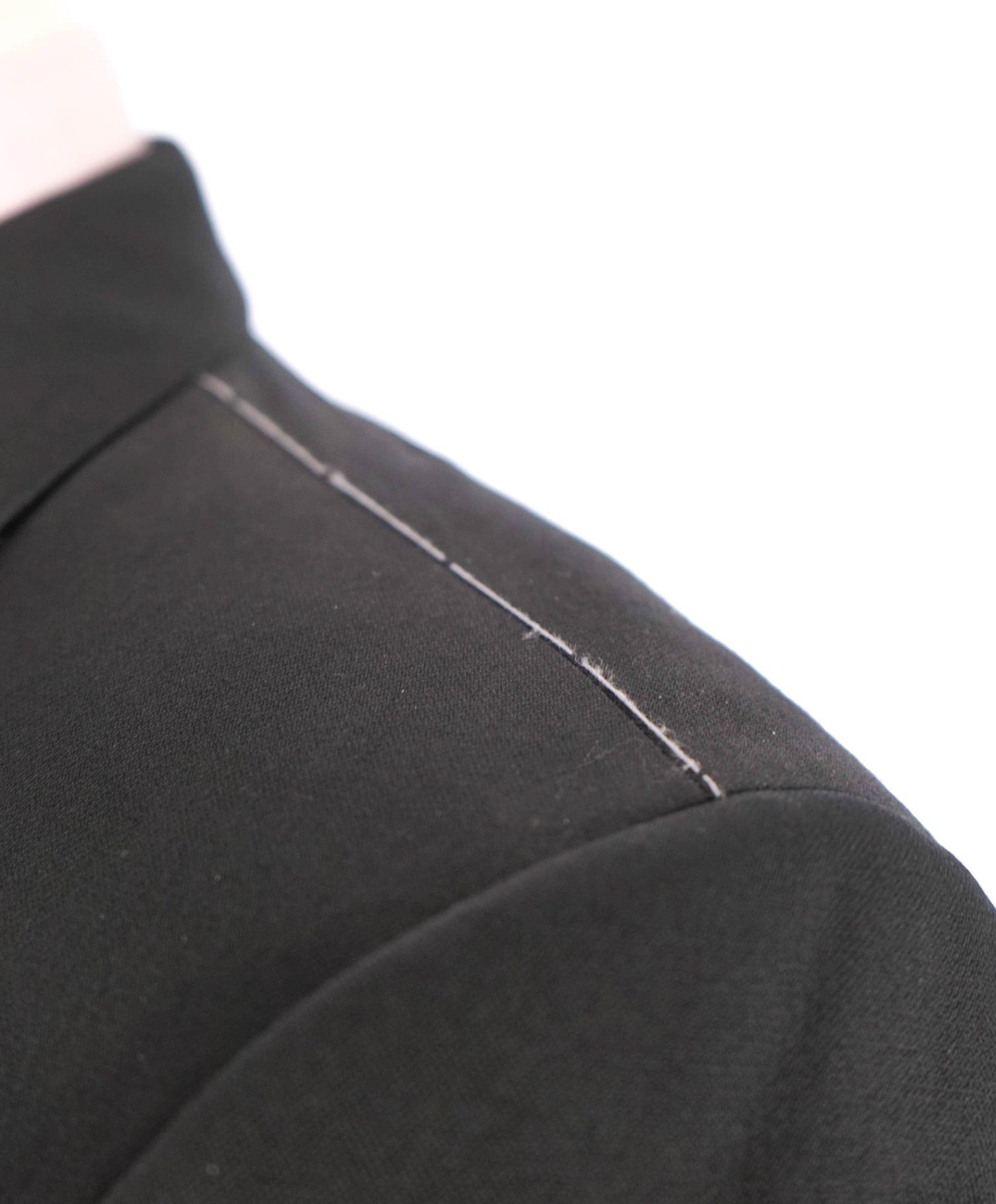 $695 IKE EVENING - Solid Black Super 120's Wool Tuxedo - 36R