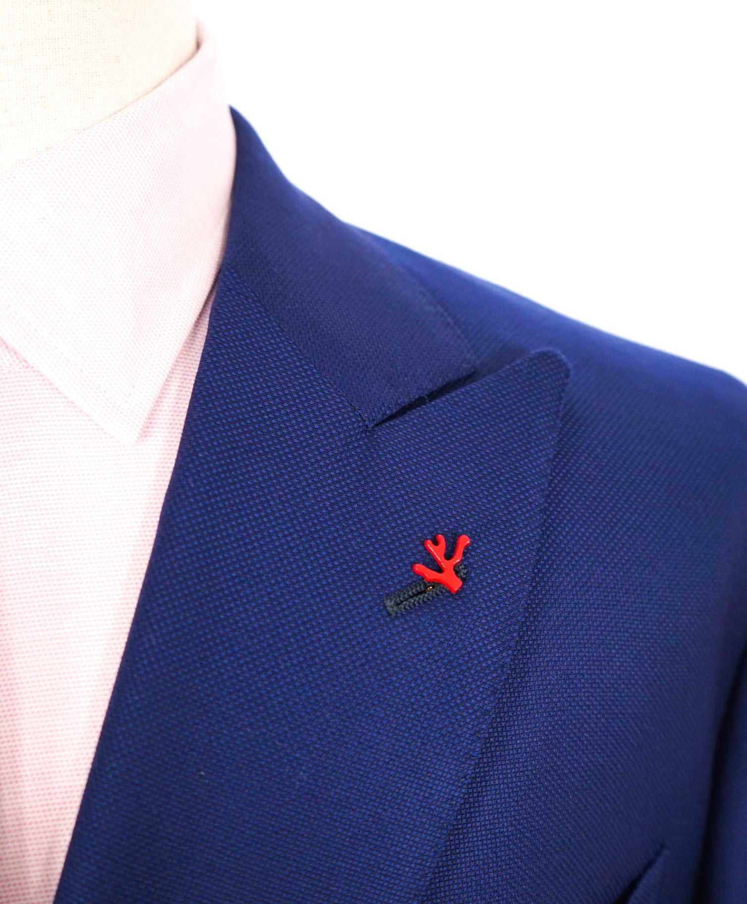 $4,695 ISAIA - Navy Blue Wool Double Breasted Blazer - 40R