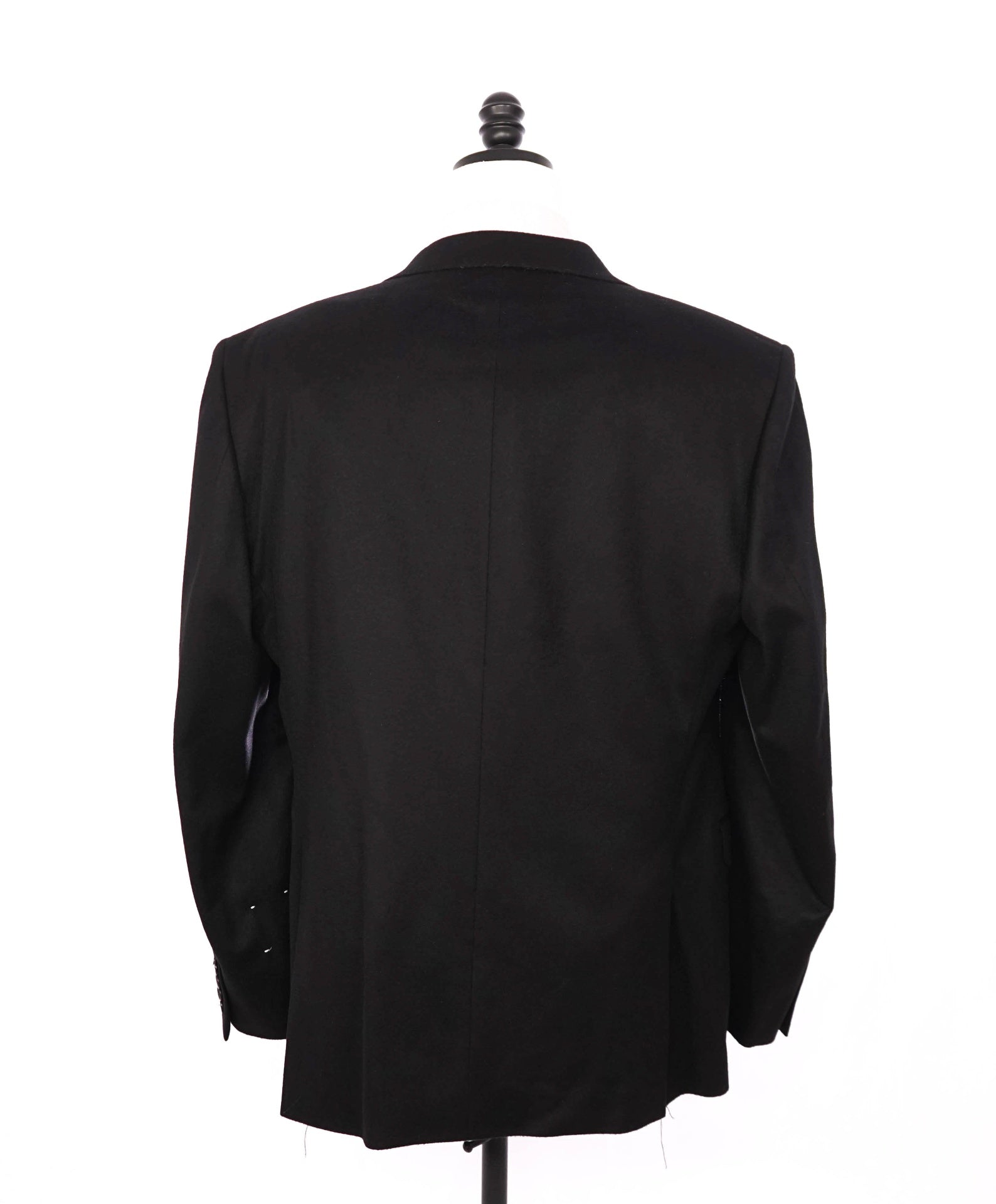 $1,195 SAKS FIFTH AVENUE - Black 100% Cashmere Slim Blazer - 44R