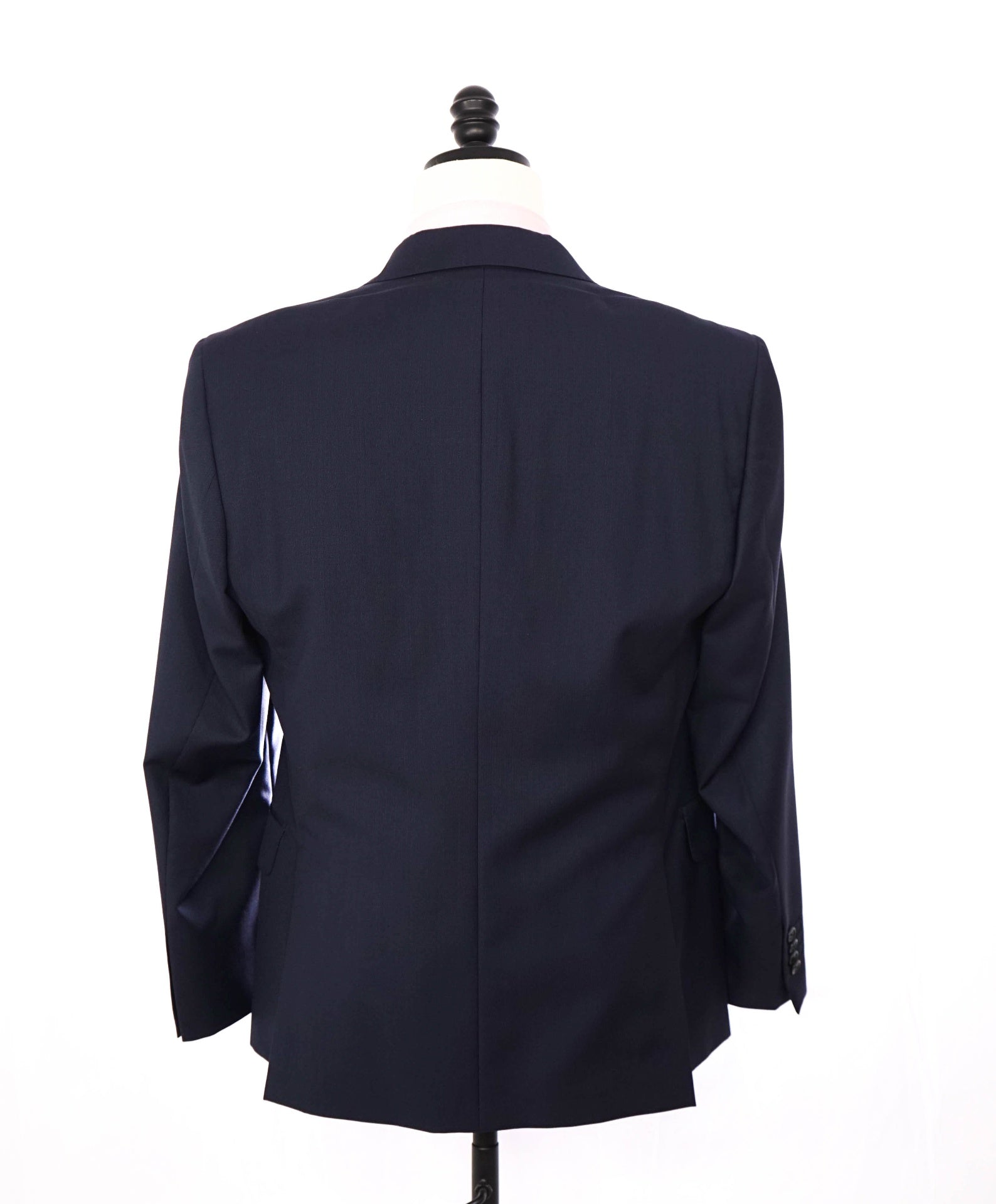 $1,295 ZEGNA for SAKS 5TH AVE - Navy Micro Herringbone Slim Suit - 40S