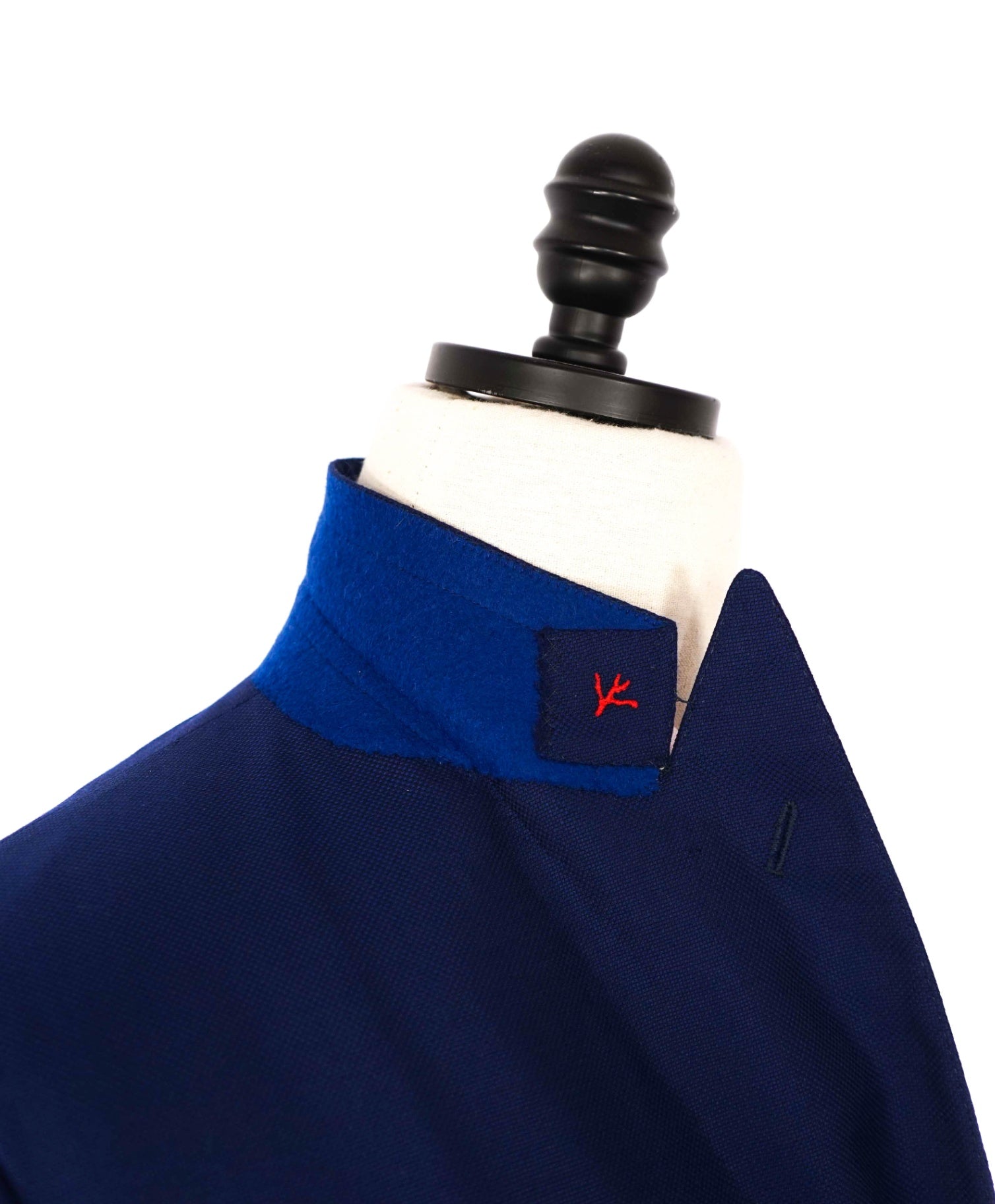 $4,695 ISAIA - Navy Blue Wool Double Breasted Blazer - 40R