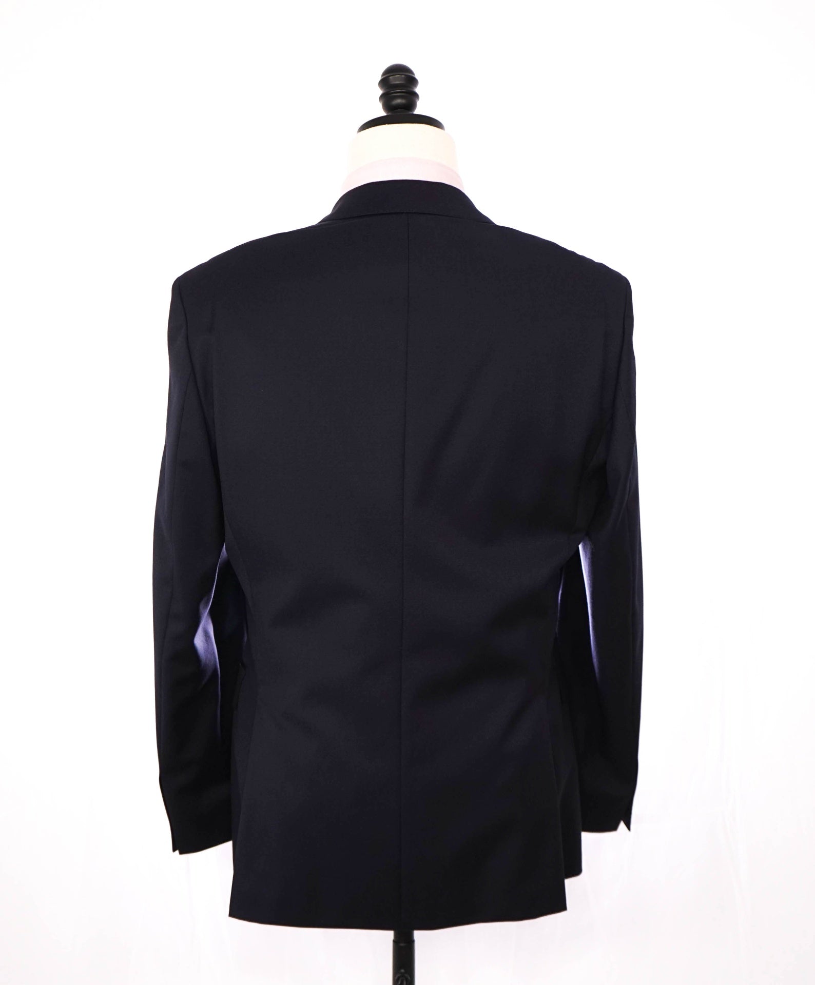 $795 BOSS - REDA Solid Navy Blue Super 100 Wool Blazer - 36R