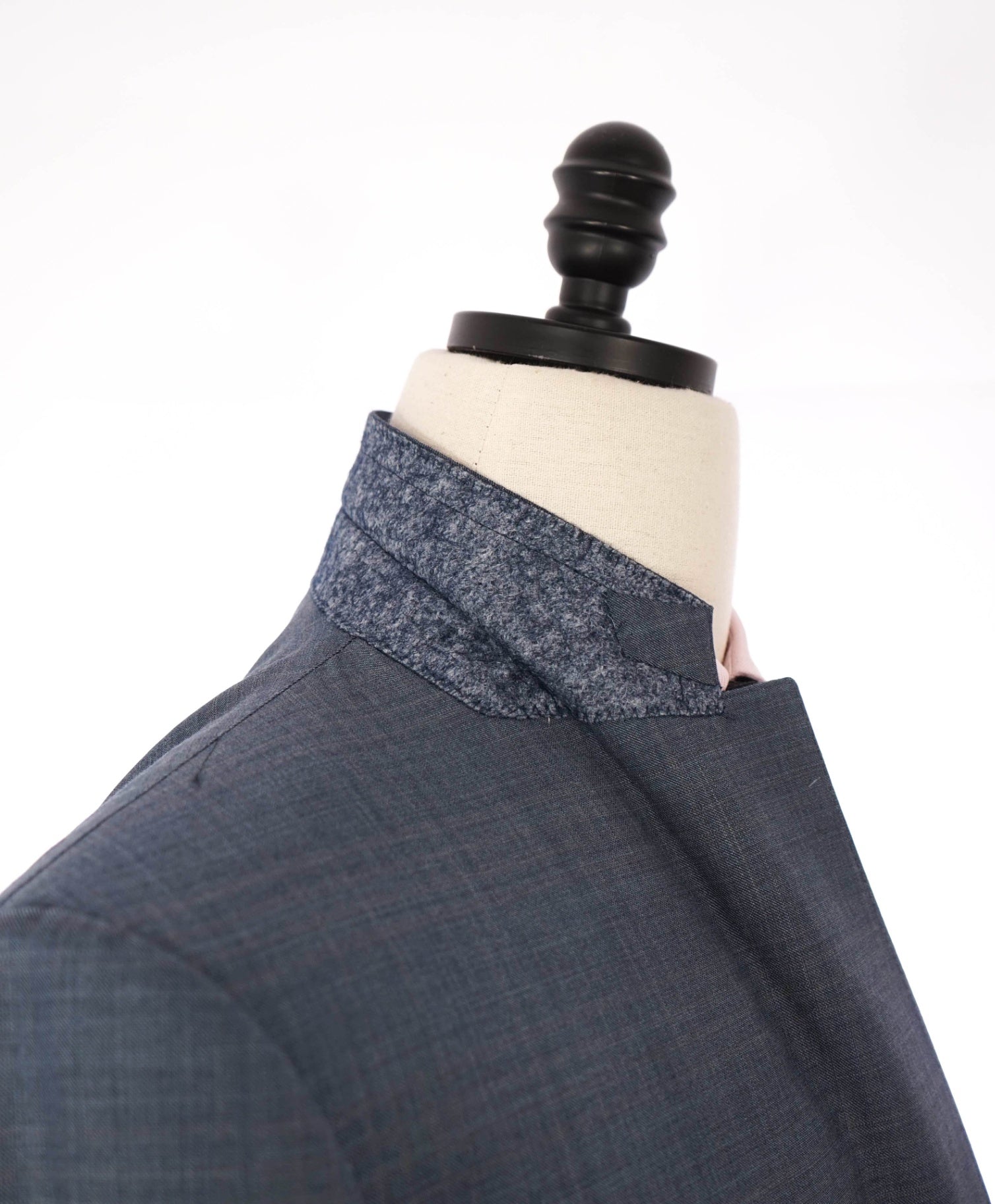 $4,090 ZEGNA - Steel Blue Crosshatch TROFEO Wool Suit - 44R