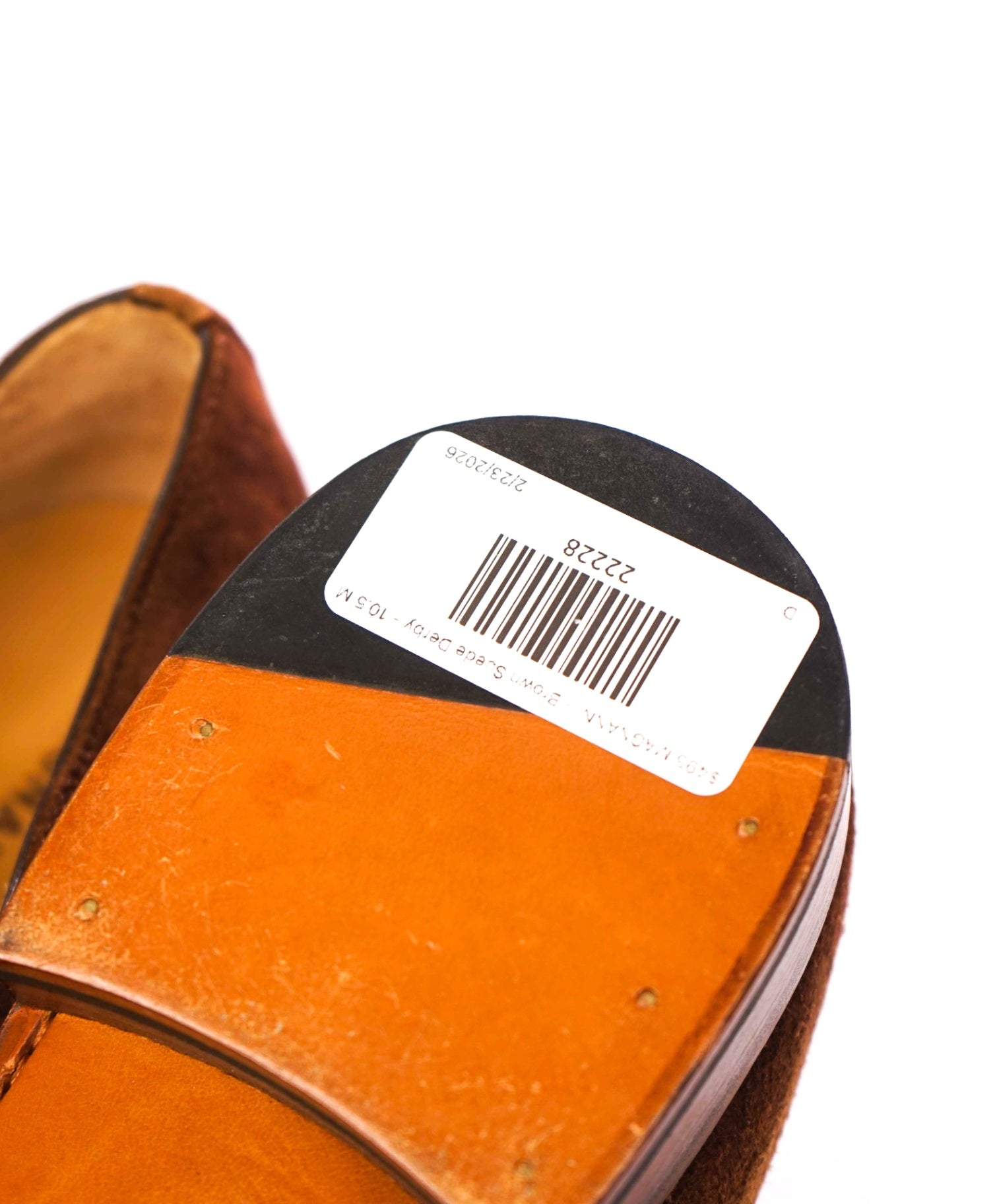 $495 MAGNANNI - Brown Suede Derby - 10.5 M