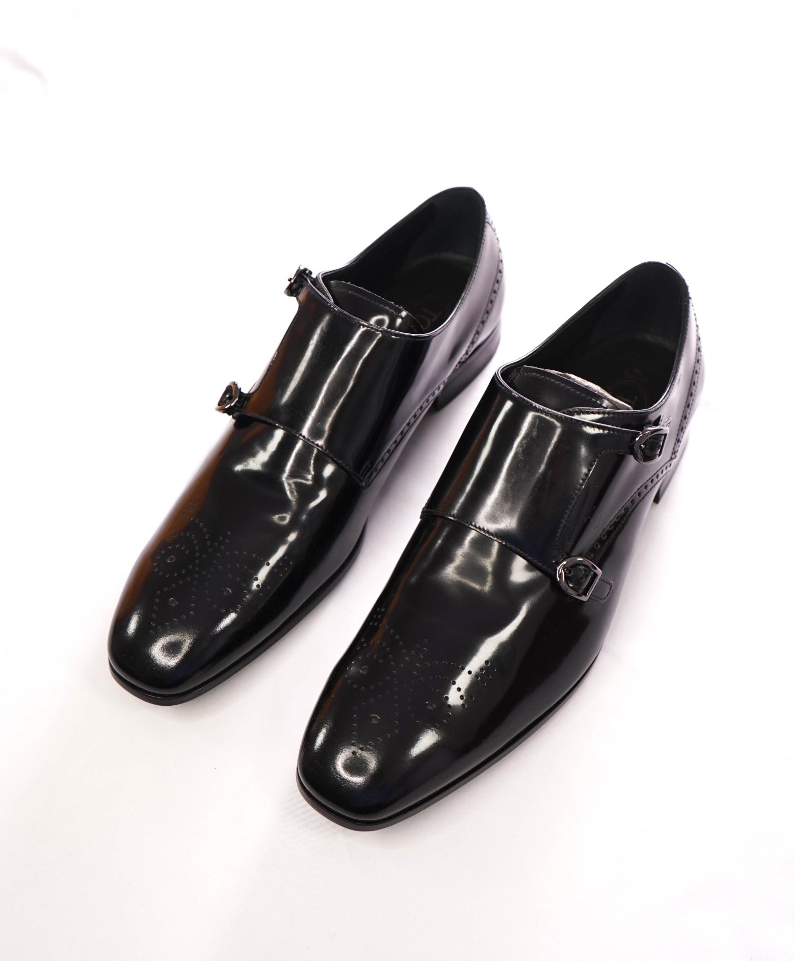 $1,325 TOD'S - Black Leather Monkstraps - 11.5 US (10.5UK)