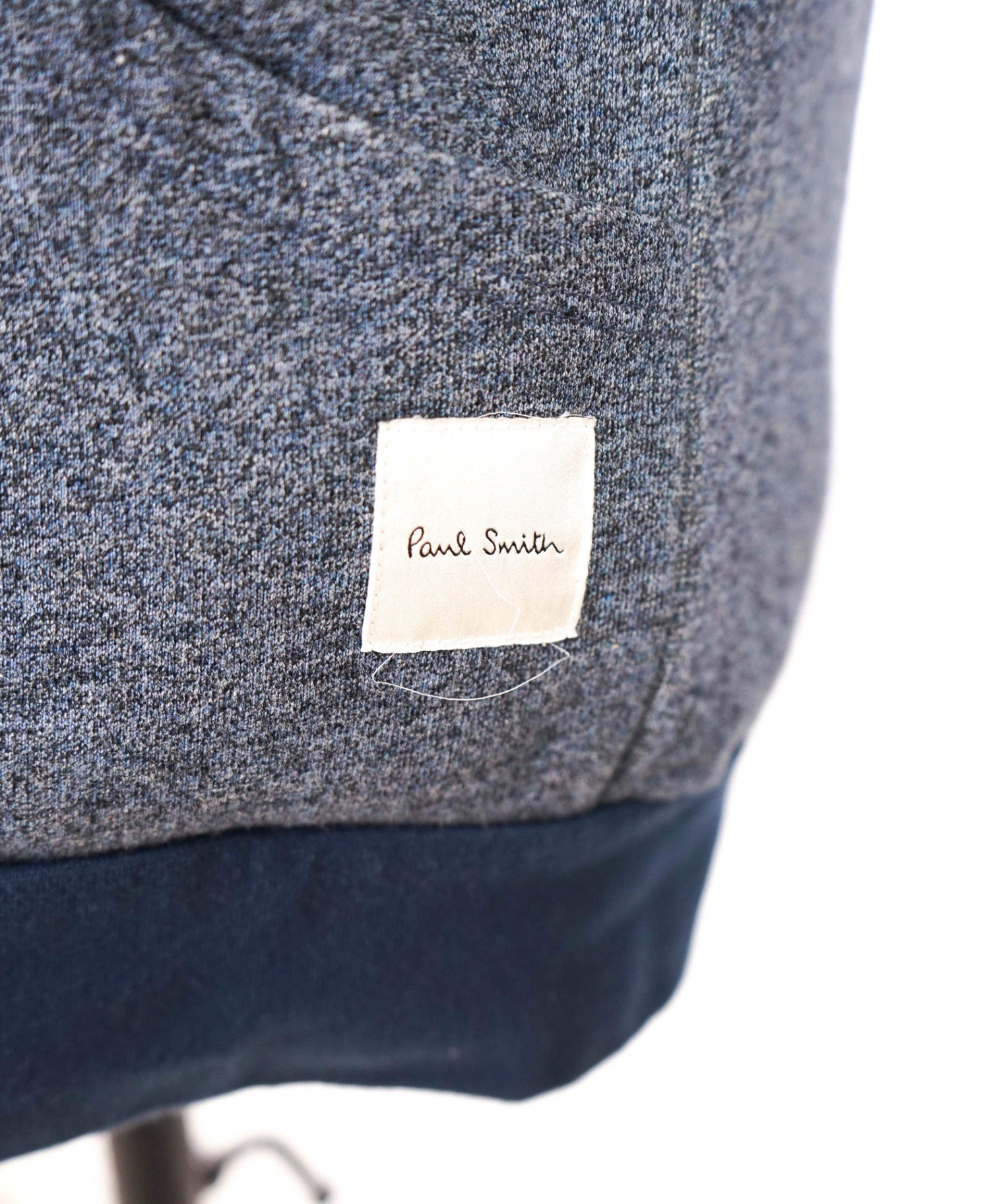 $225 PAUL SMITH - Blue Cotton Zip-up Hoodie - M