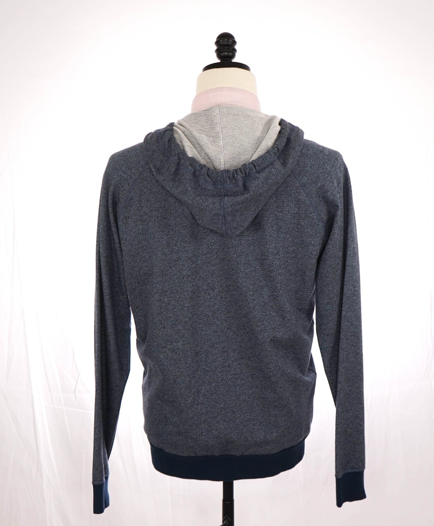 $225 PAUL SMITH - Blue Cotton Zip-up Hoodie - M