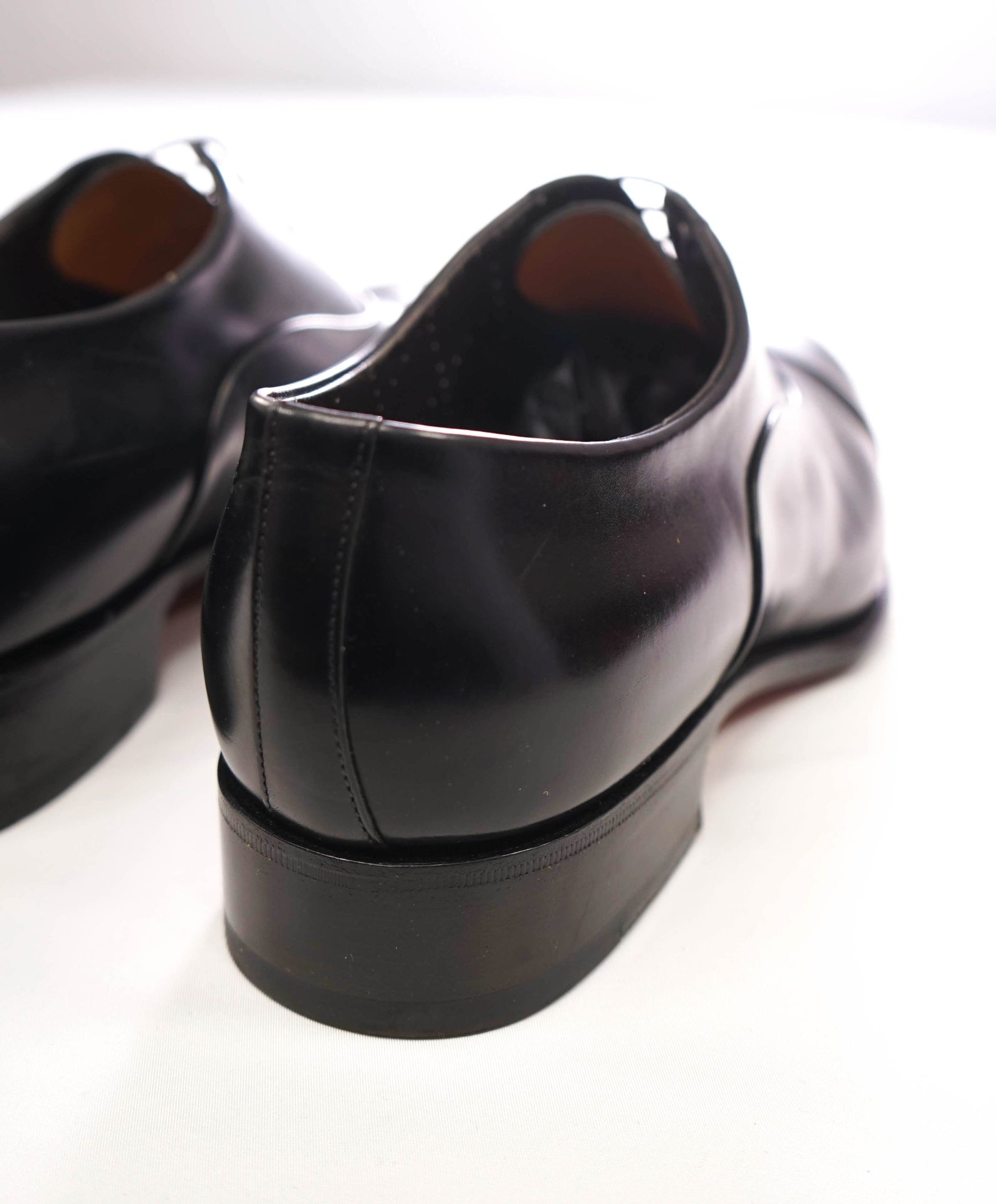$1,320 SANTONI - GOODYEAR *ISAAC* Black Oxfords - US 12 (11UK)