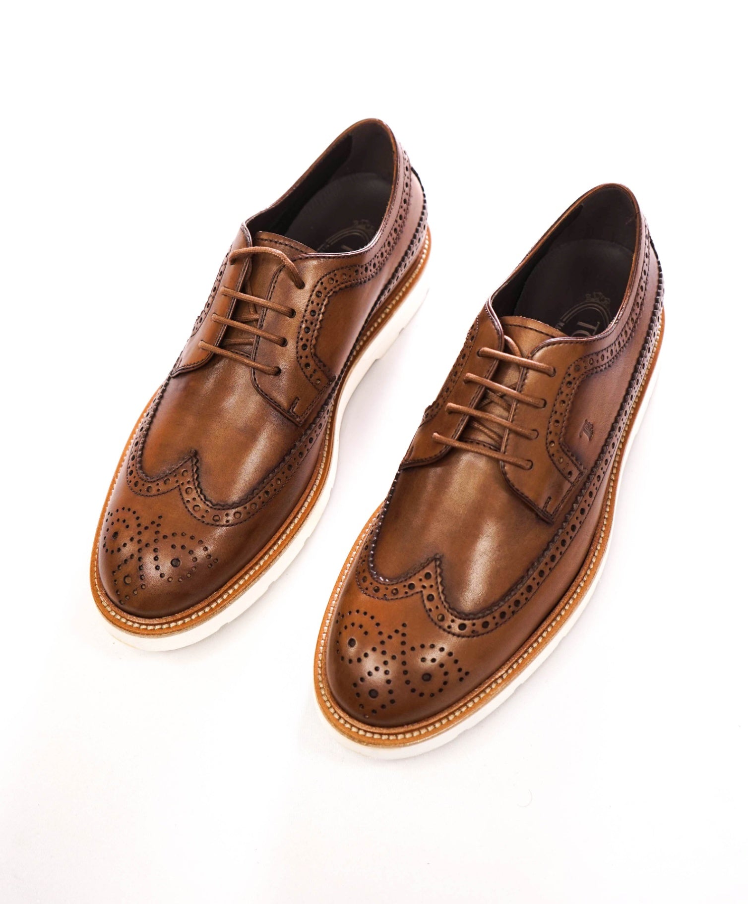 $925 TOD'S - Brown Leather Derby - US 8 (7UK)