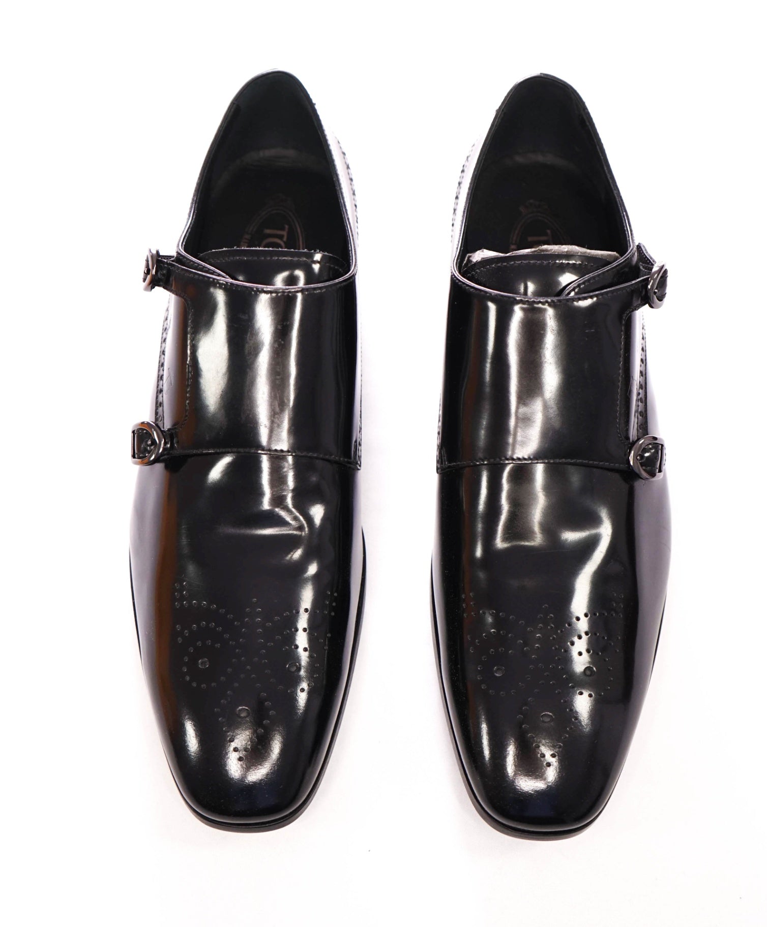 $1,325 TOD'S - Black Leather Monkstraps - 11.5 US (10.5UK)