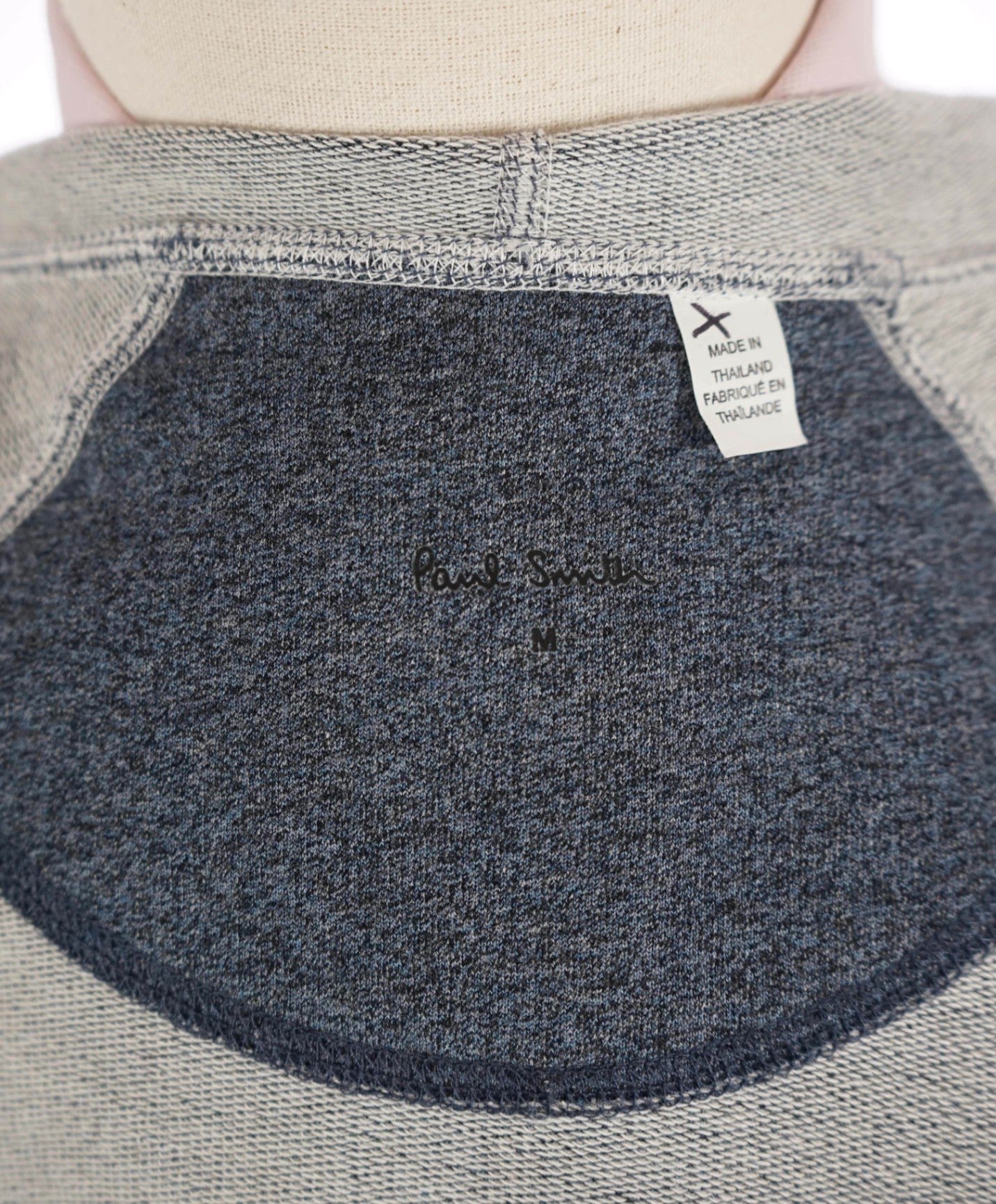 $225 PAUL SMITH - Blue Cotton Zip-up Hoodie - M