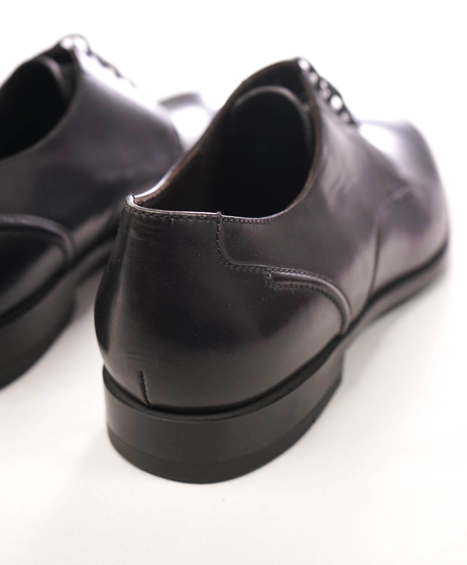 $1,150 ZEGNA - Black Leather Derby - US 9.5 (UK8.5)